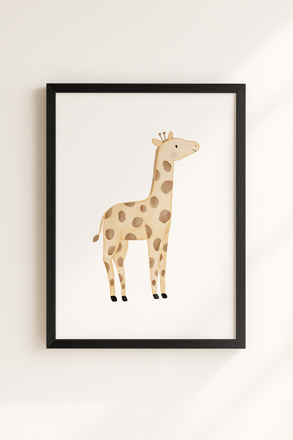 Kinderposter Safaritiere Giraffe