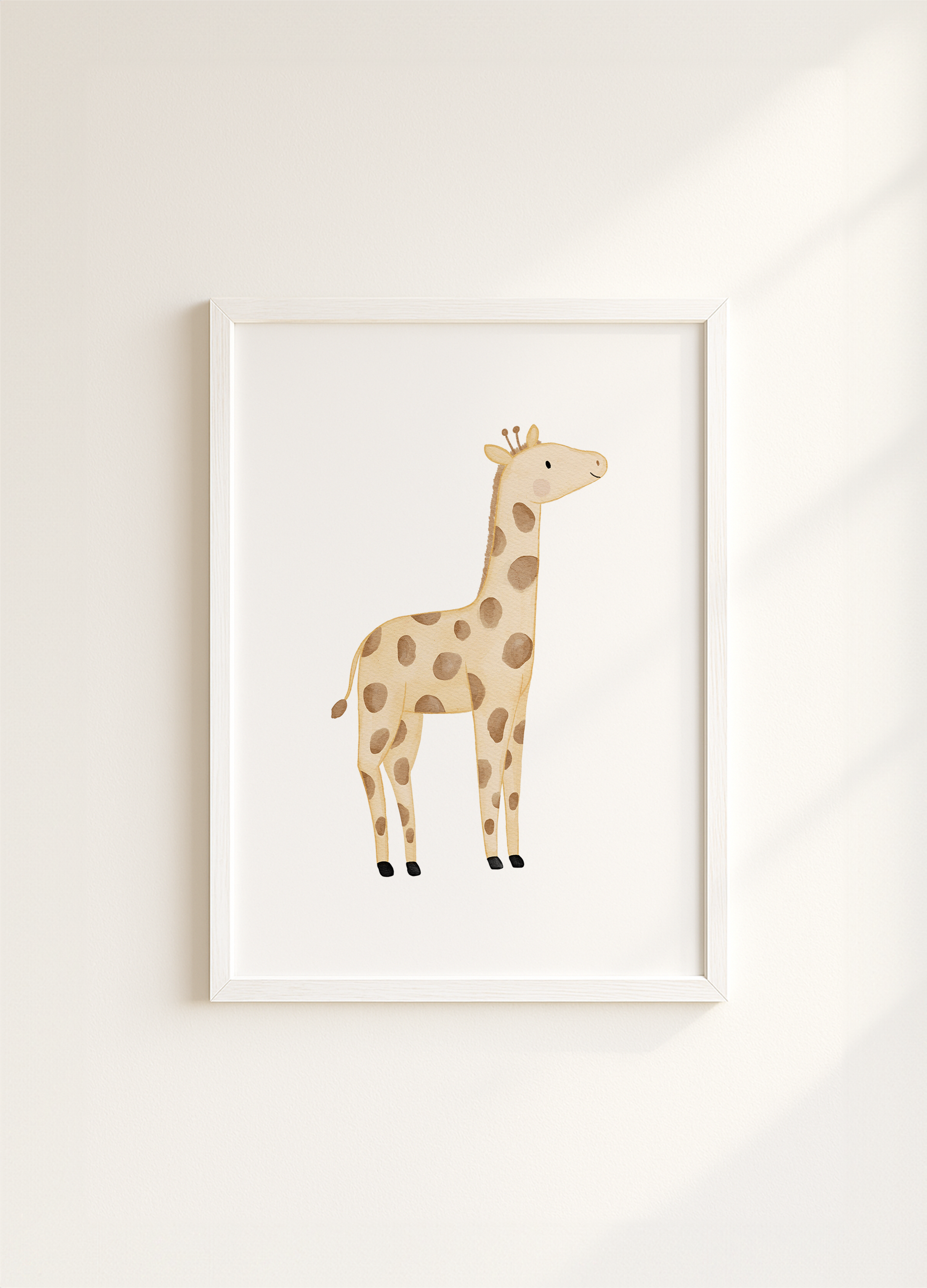 Kinderposter Safaritiere Giraffe