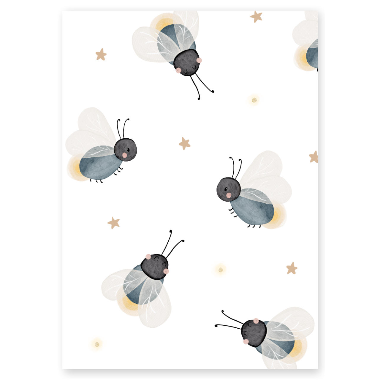 Kinderposter Glühwürmchen