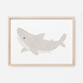 Kinderposter Hai inkl. Rahmen