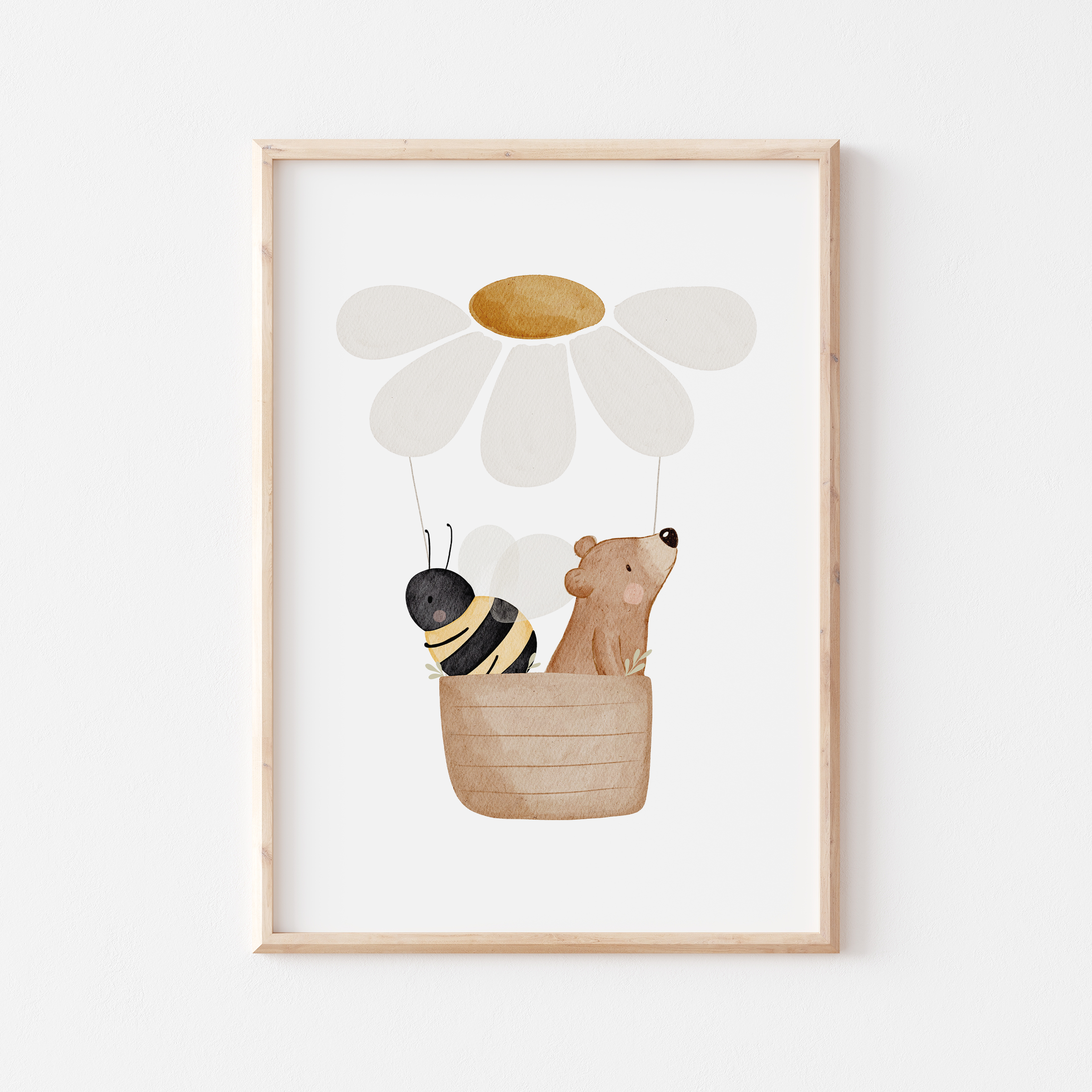 Hej Hanni Posterset Fuchs, Biene & Bär A4