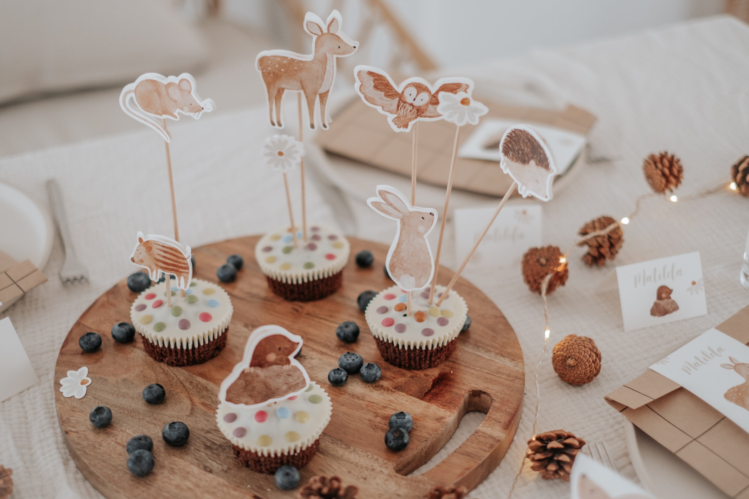 Hej Hanni Caketopper Waldtiere