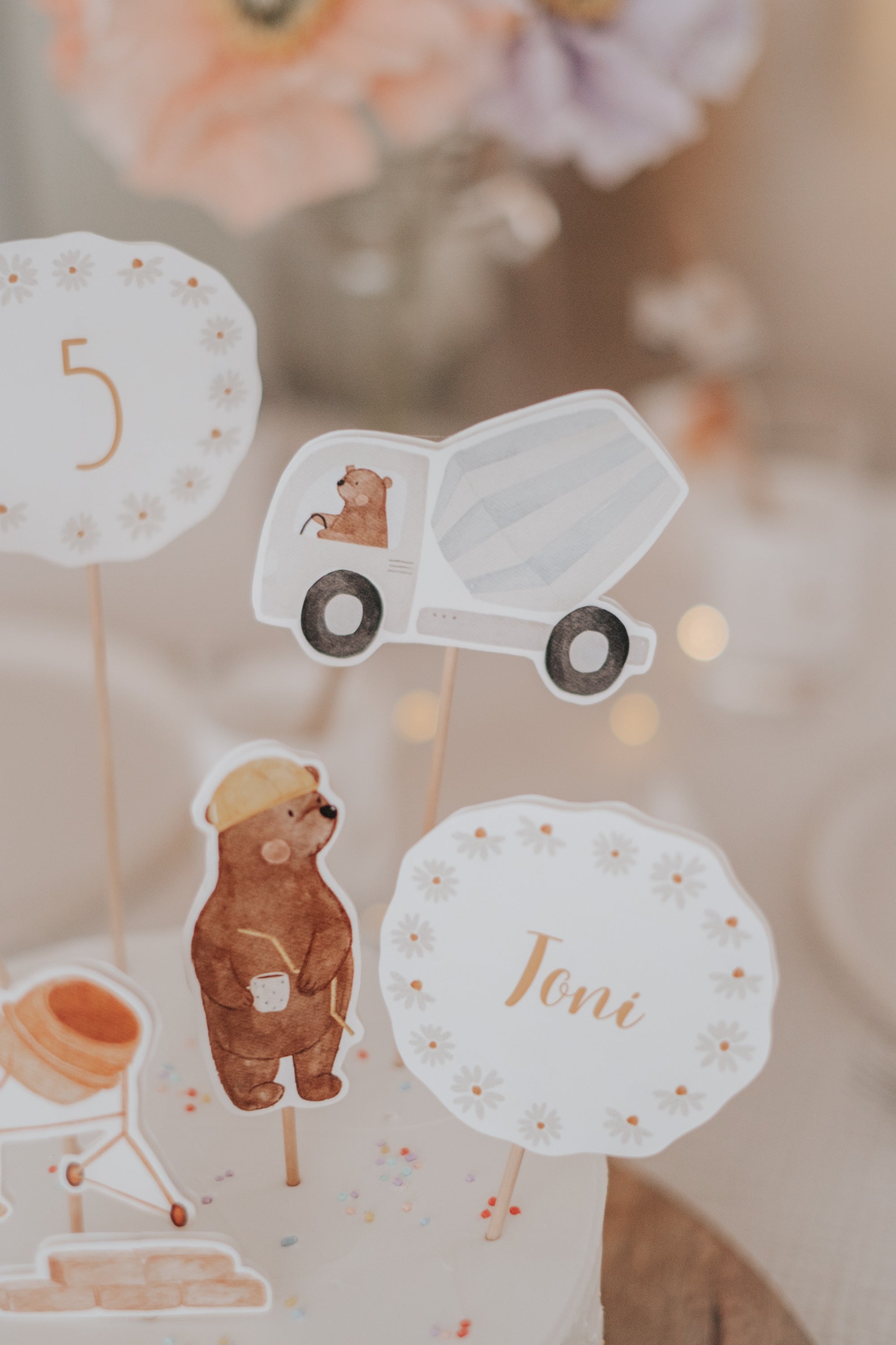 Hej Hanni Caketopper Baustelle