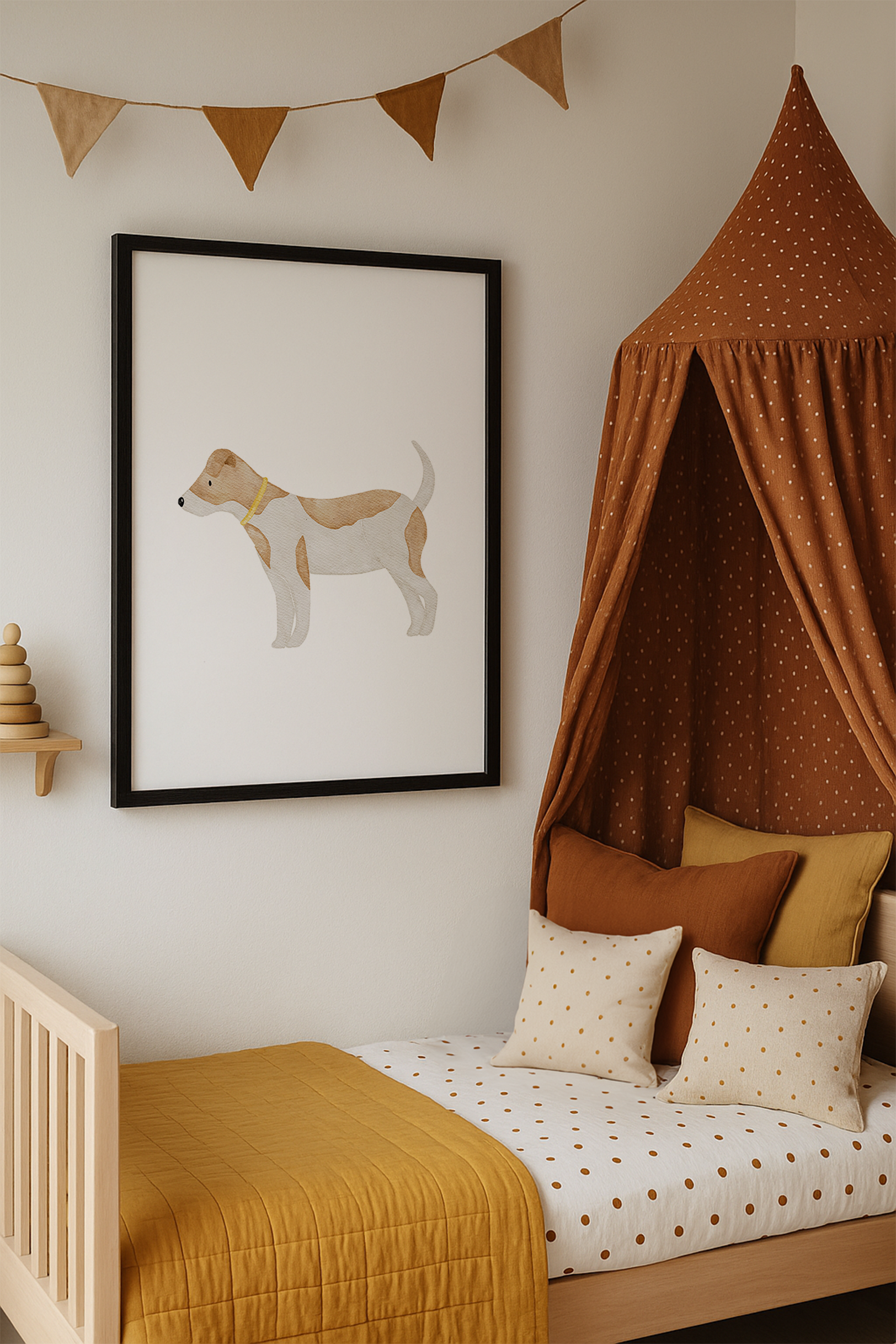 Kinderposter Hund inkl. Rahmen