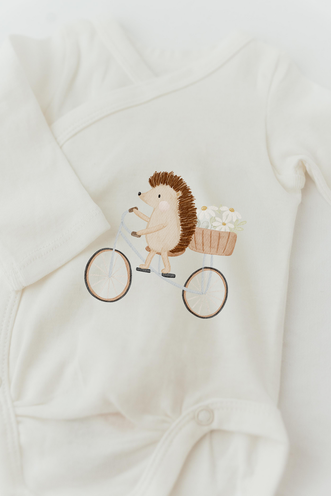 Hej Hanni Bügelbild Igel Fahrrad