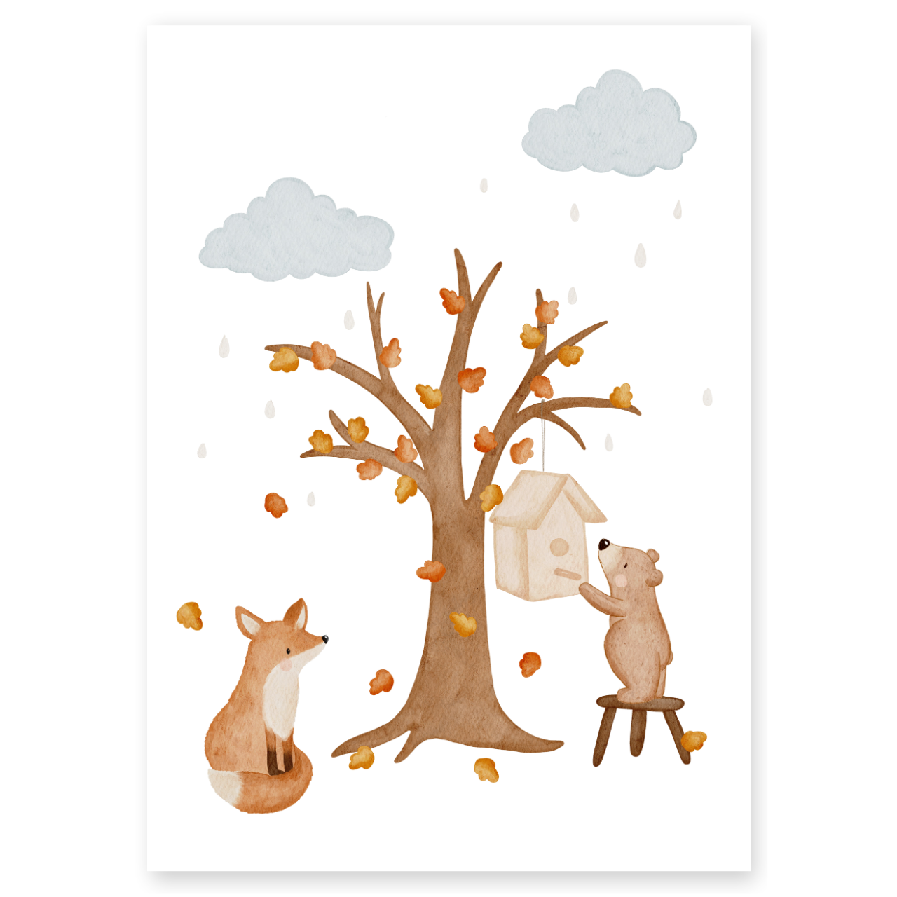 Kinderposter Jahreszeiten Herbst