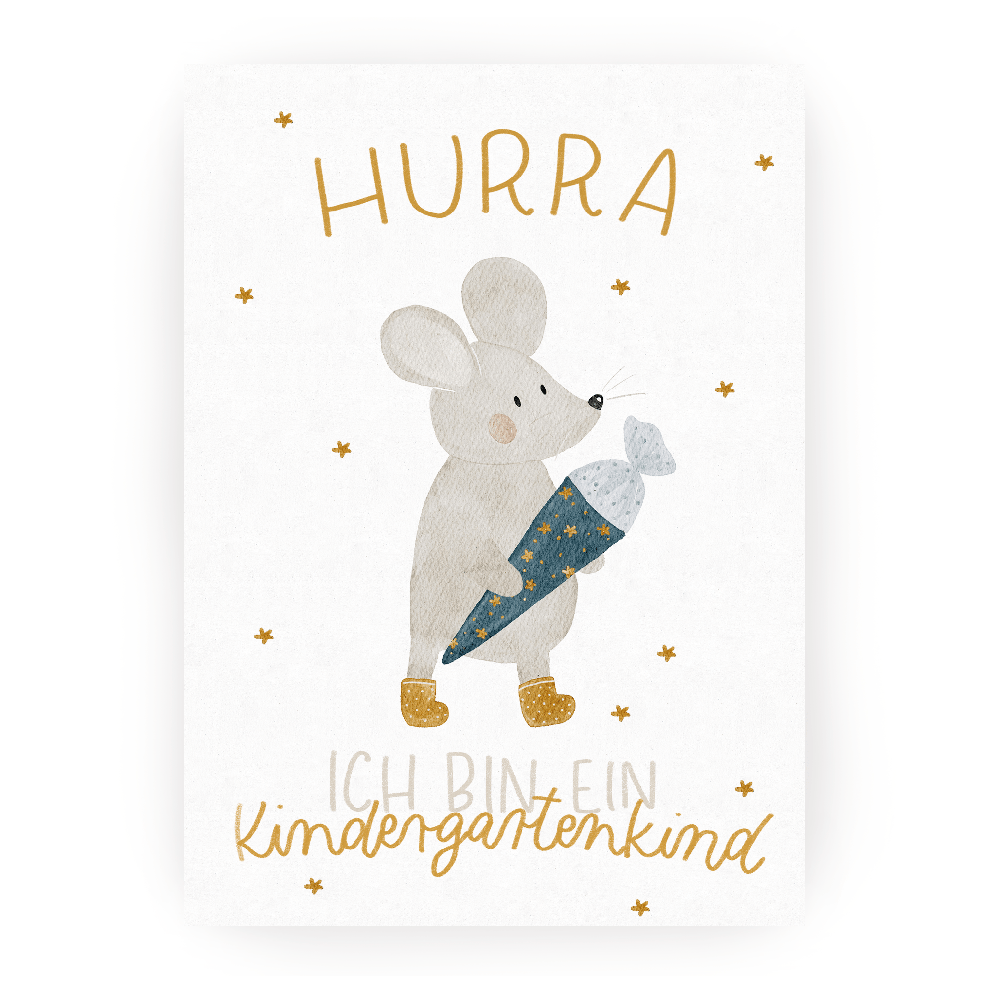 Hej Hanni Postkarte Kitakind Bär
