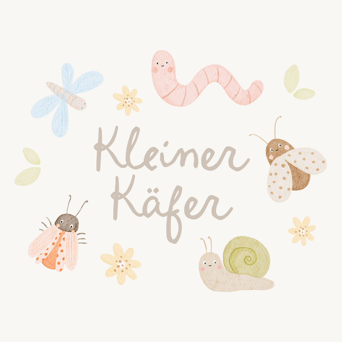 Hej Hanni Bügelbild Kleiner Käfer