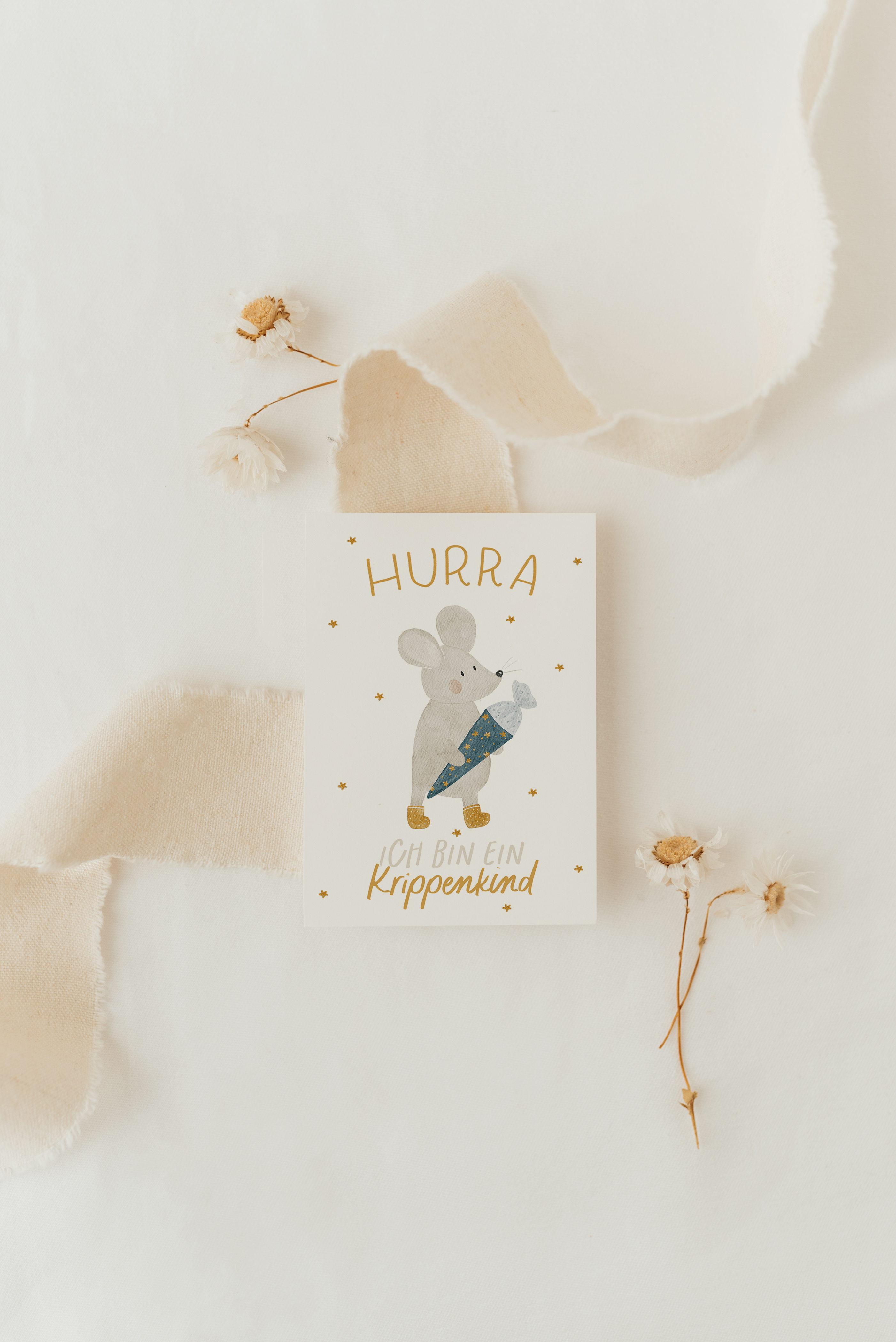 Hej Hanni Postkarte Kitakind Bär