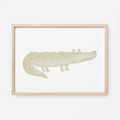 Kinderposter Krokodil inkl. Rahmen