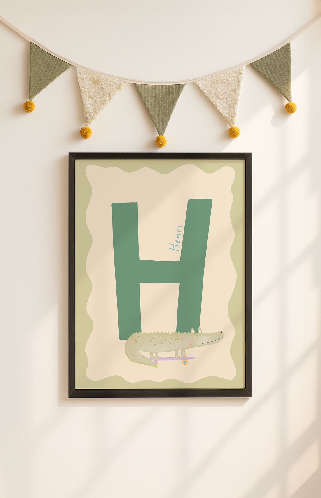 Buchstabenposter Krokodil