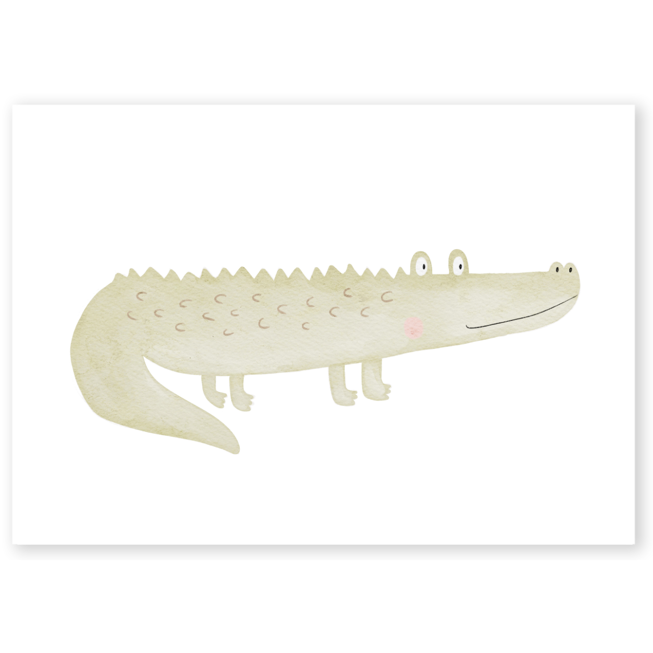 Kinderposter Krokodil