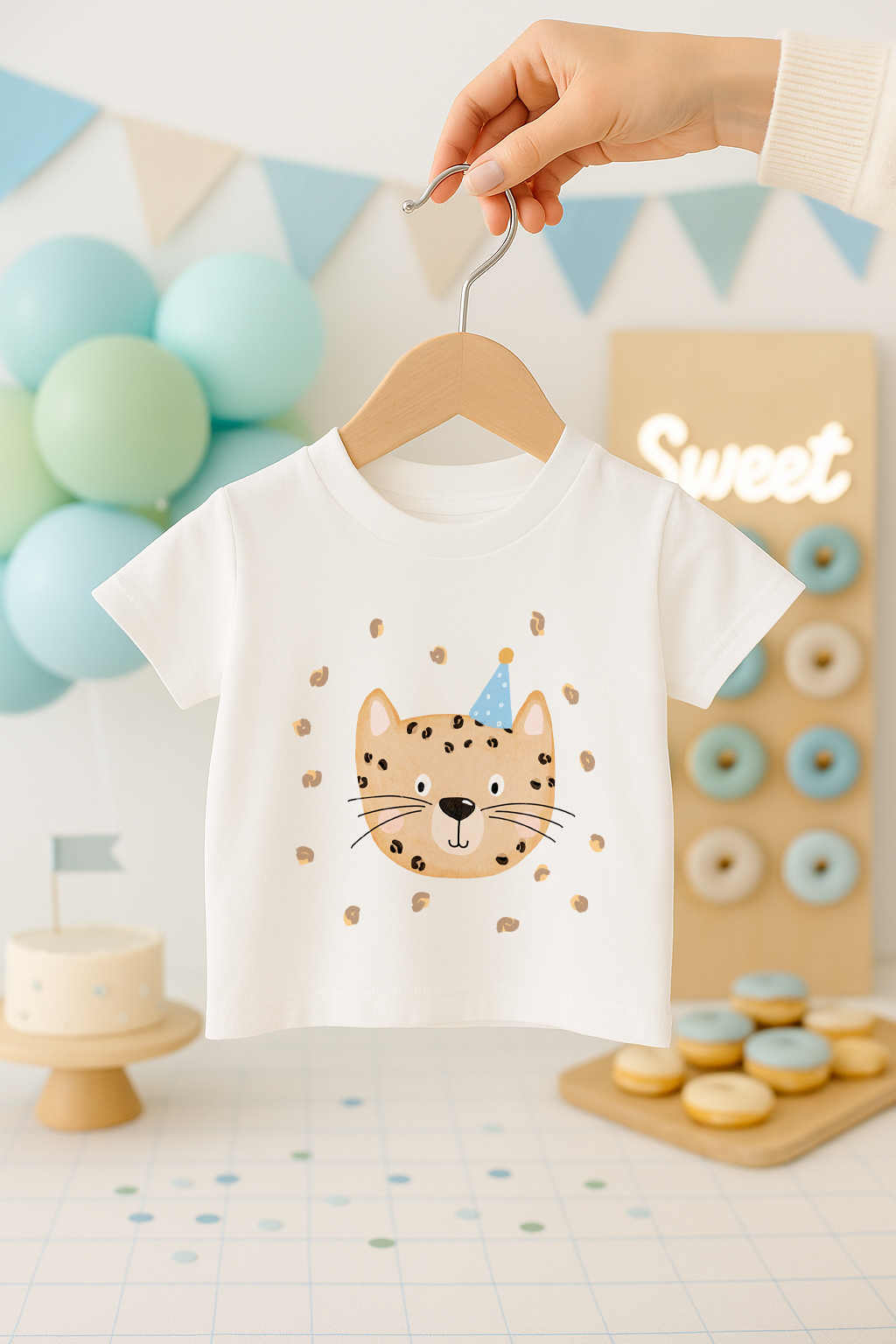 Hej Hanni Bügelbild Geburtstag Leopard