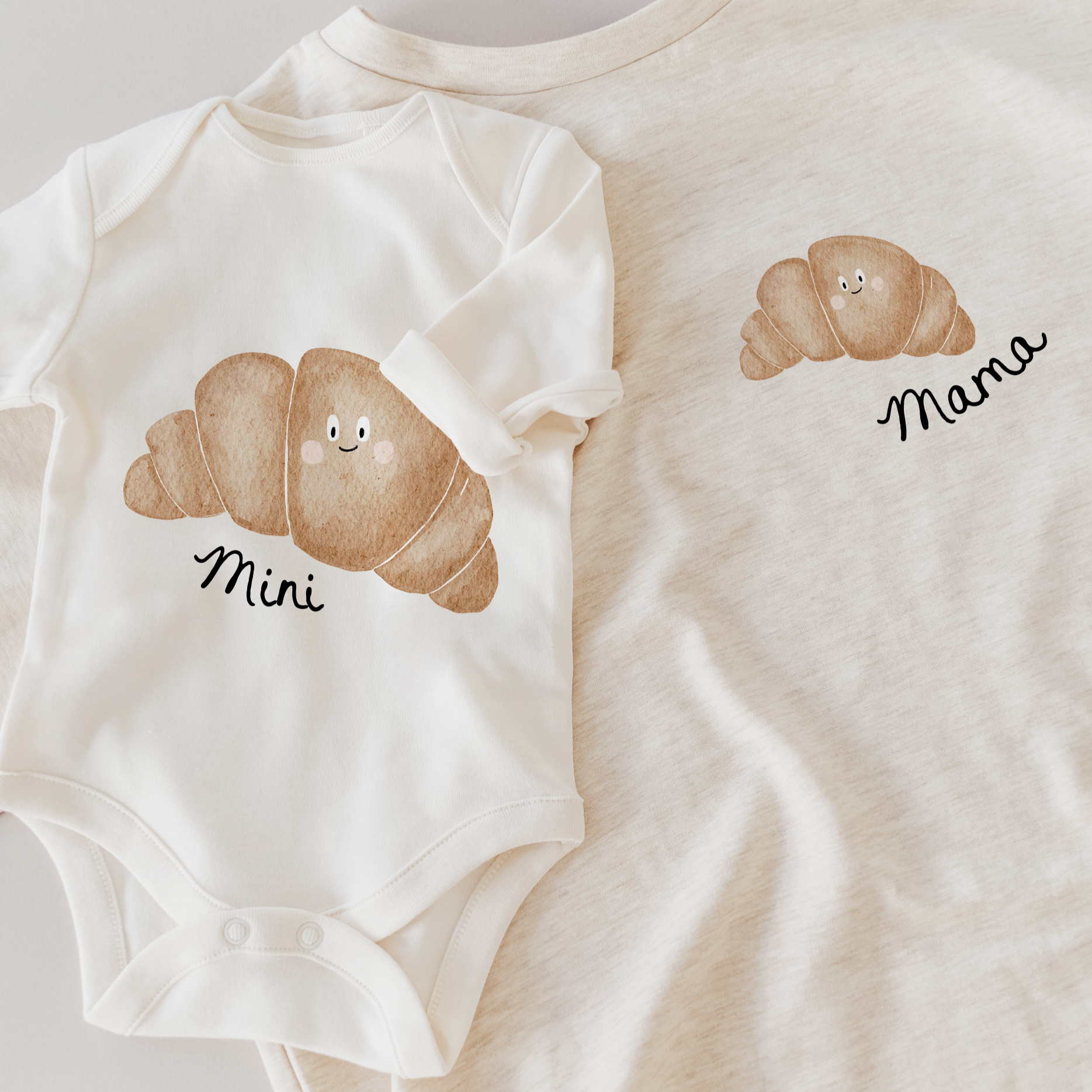 Hej Hanni Bügelbilderset Mama & Mini Croissant