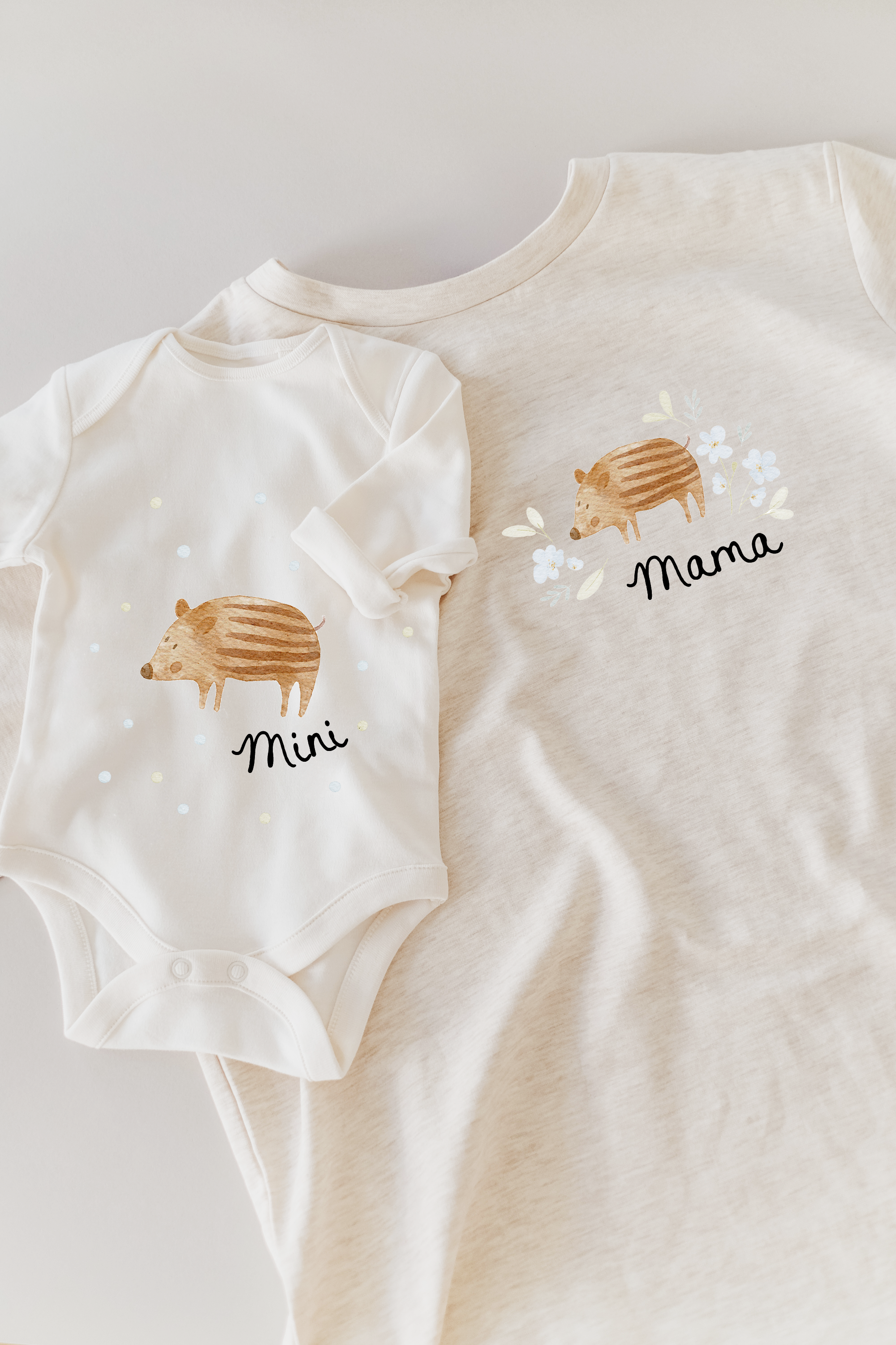Hej Hanni Bügelbilderset Mama & Mini Frischling