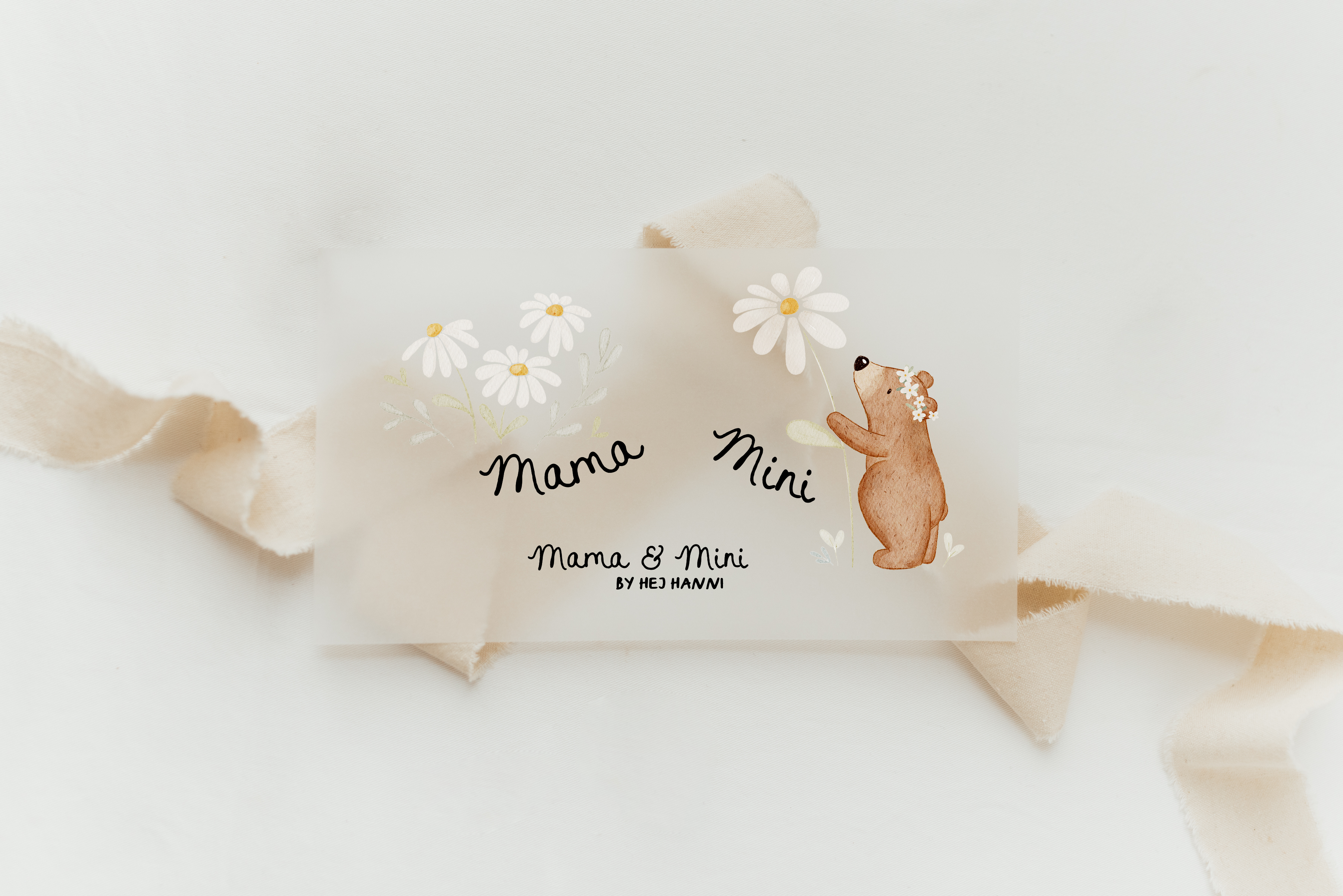 Hej Hanni Bügelbilderset Mama & Mini Gänseblümchen
