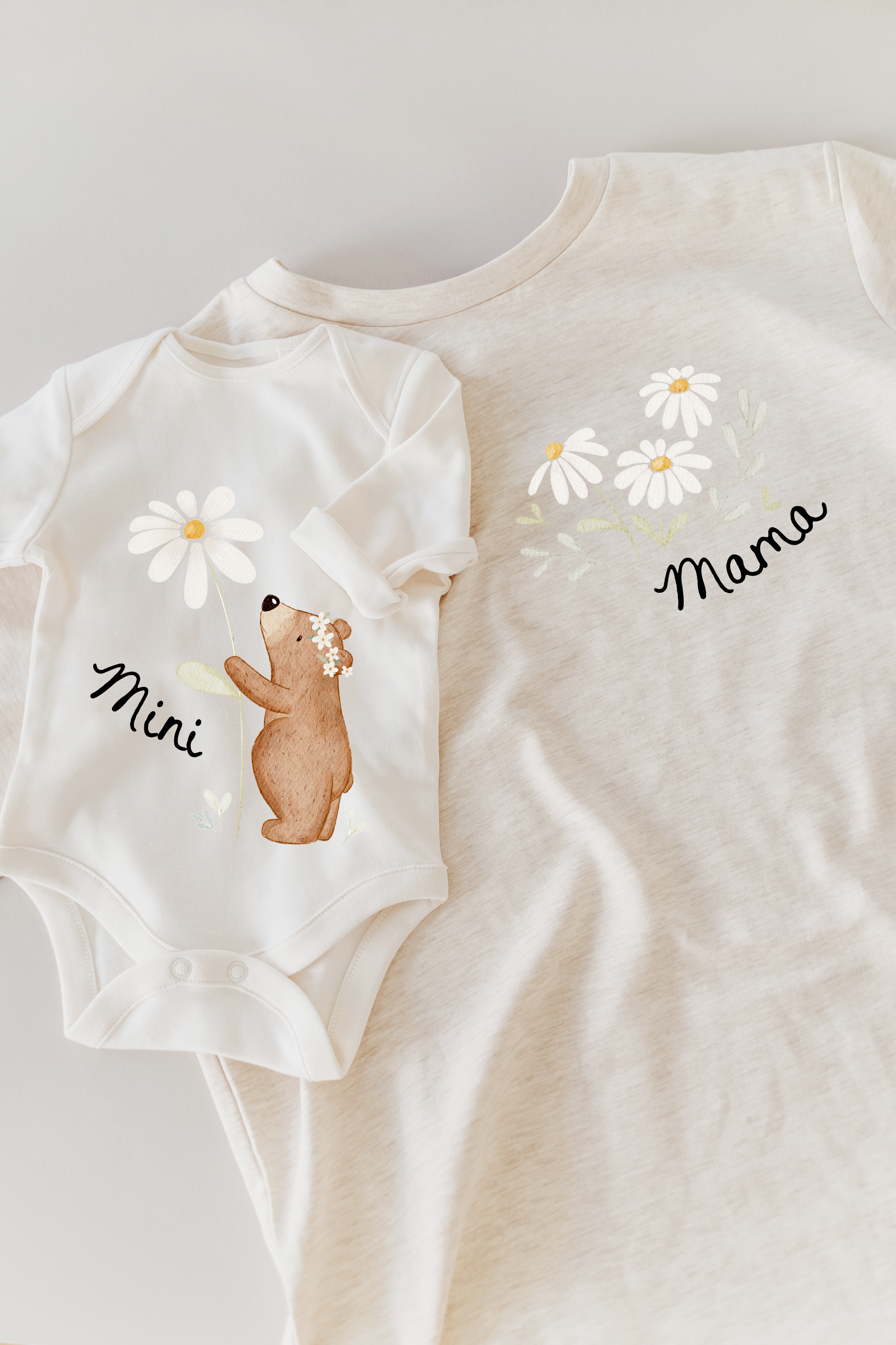 Hej Hanni Bügelbilderset Mama & Mini Gänseblümchen