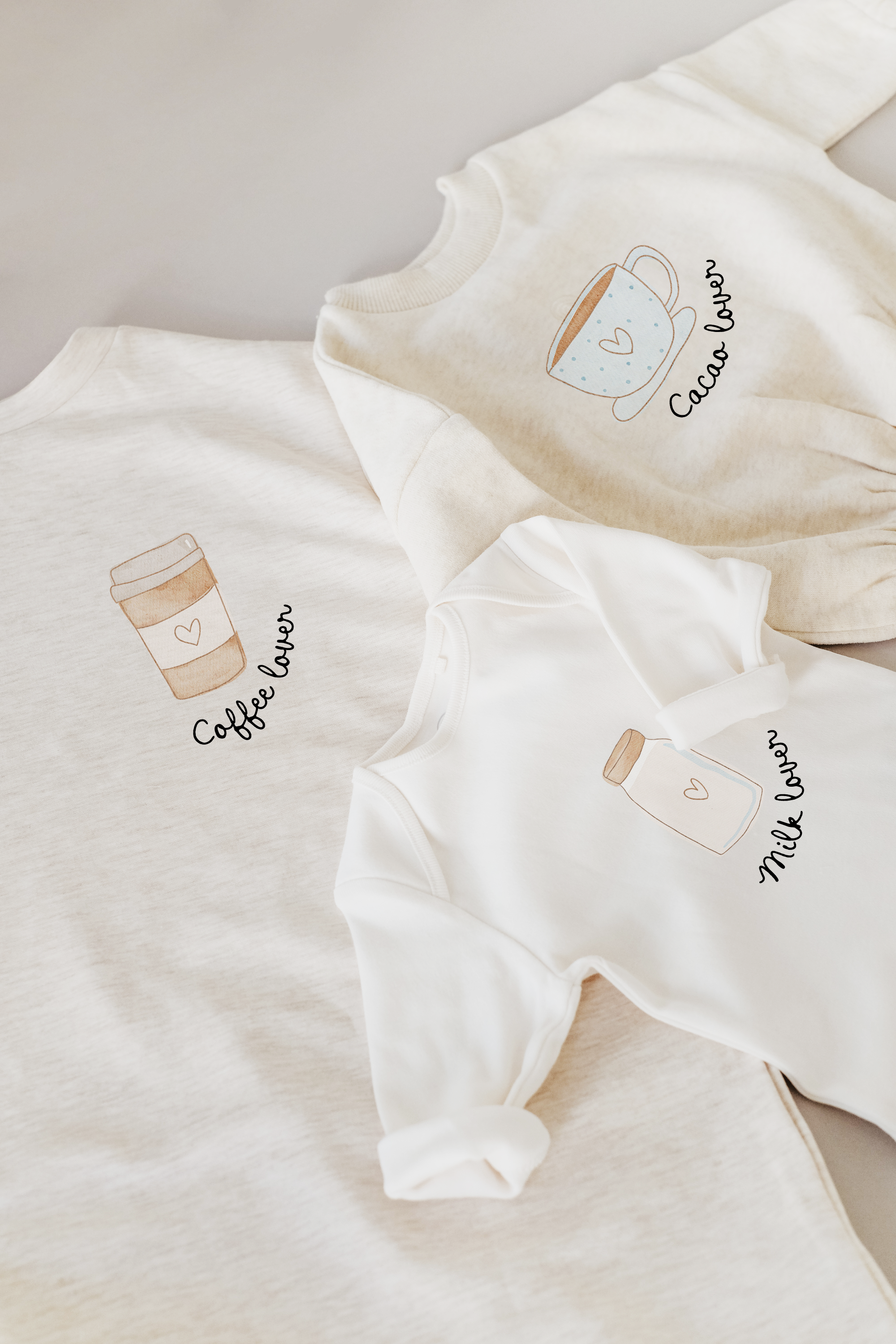 Hej Hanni Bügelbilderset Mama & Mini Coffee, Cacao & Milk Lover