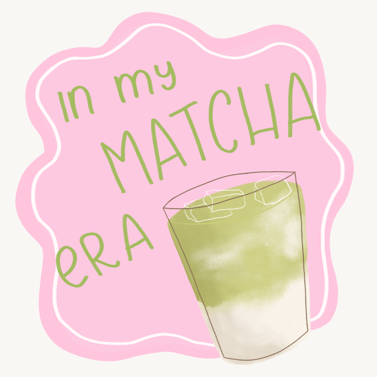 Hej Hanni Bügelbild Matcha Era