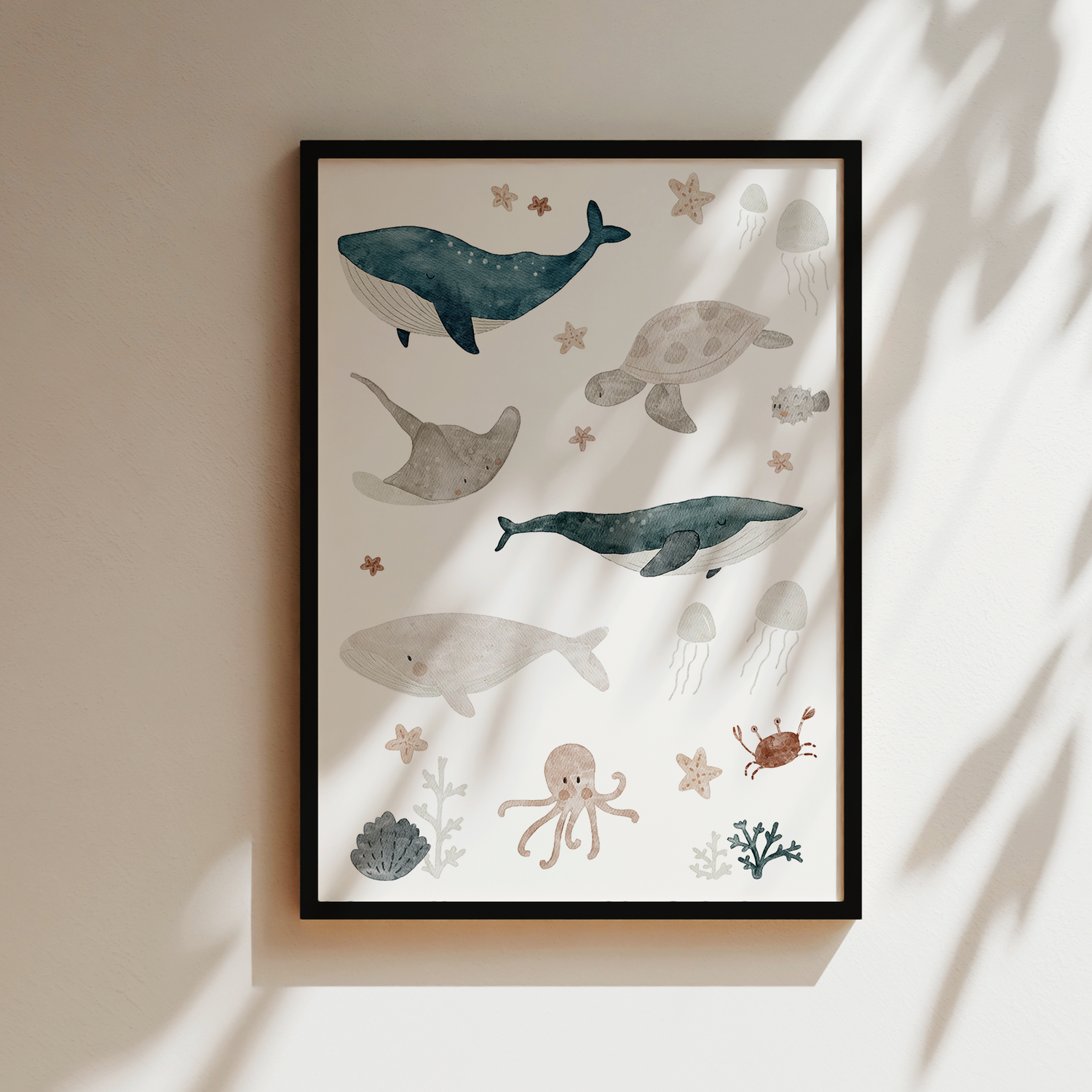 Kinderposter Meerestiere