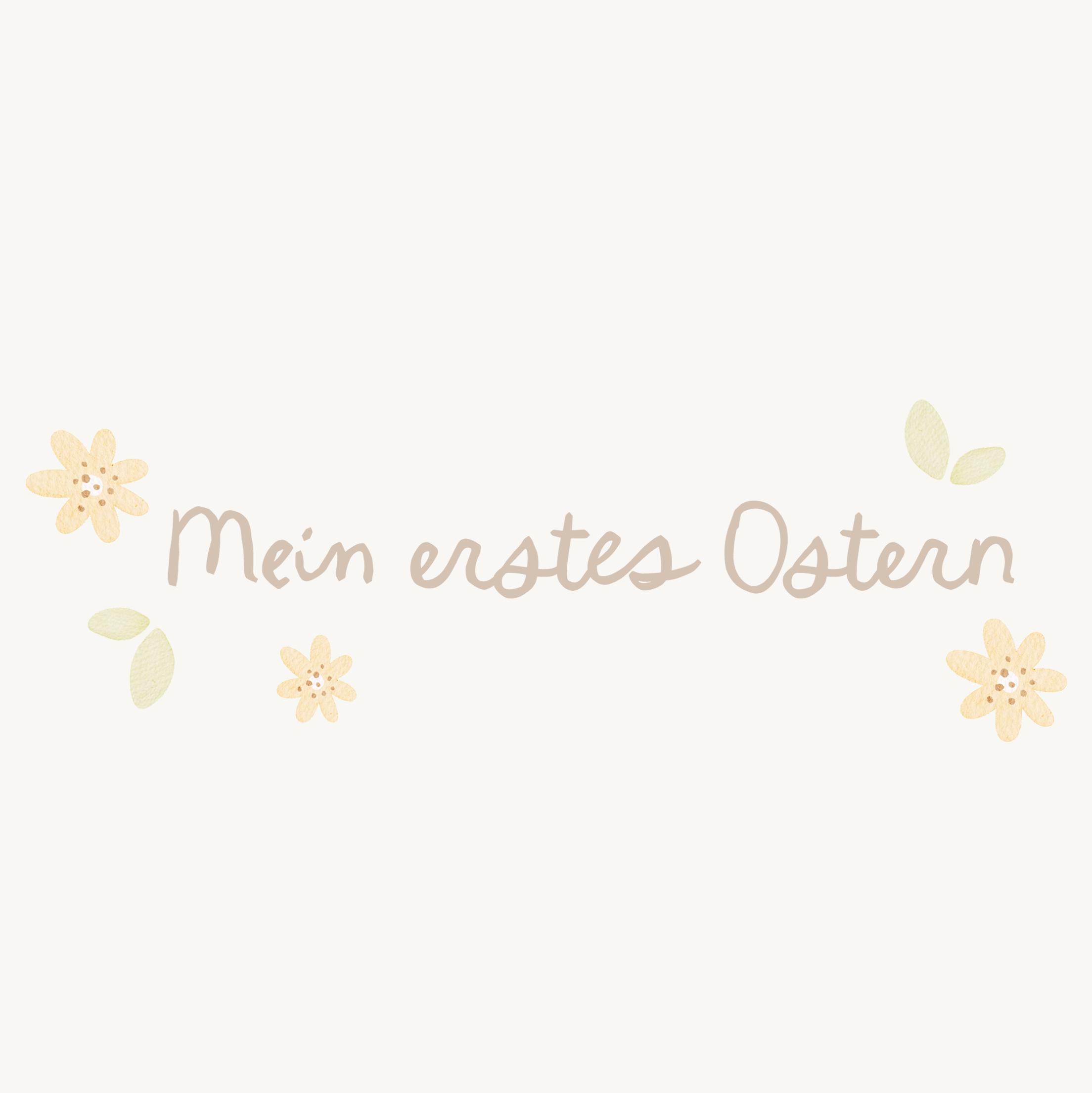 Hej Hanni Bügelbild Frühling Mein erstes Ostern