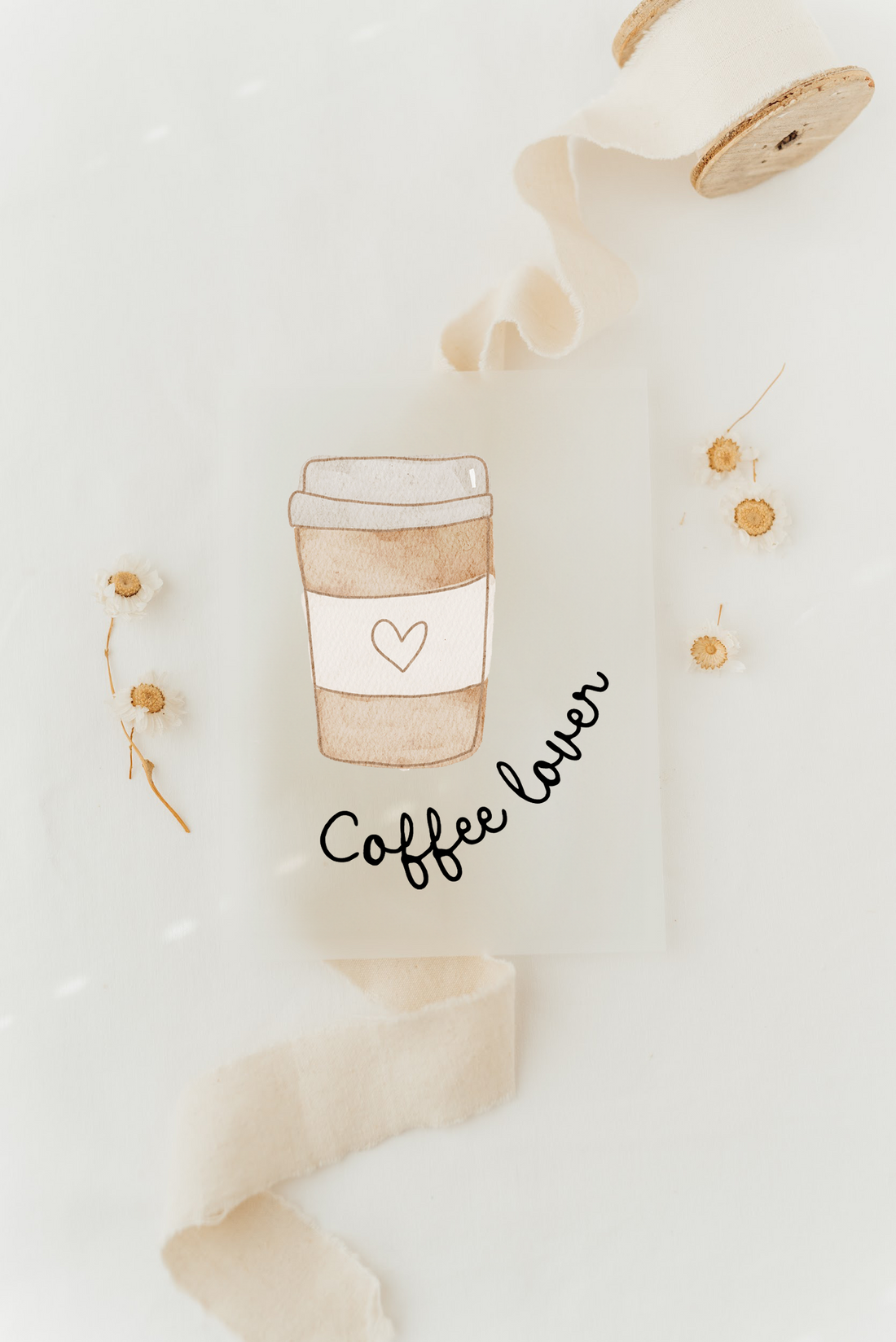 Hej Hanni Bügelbild Mini - Coffeelover