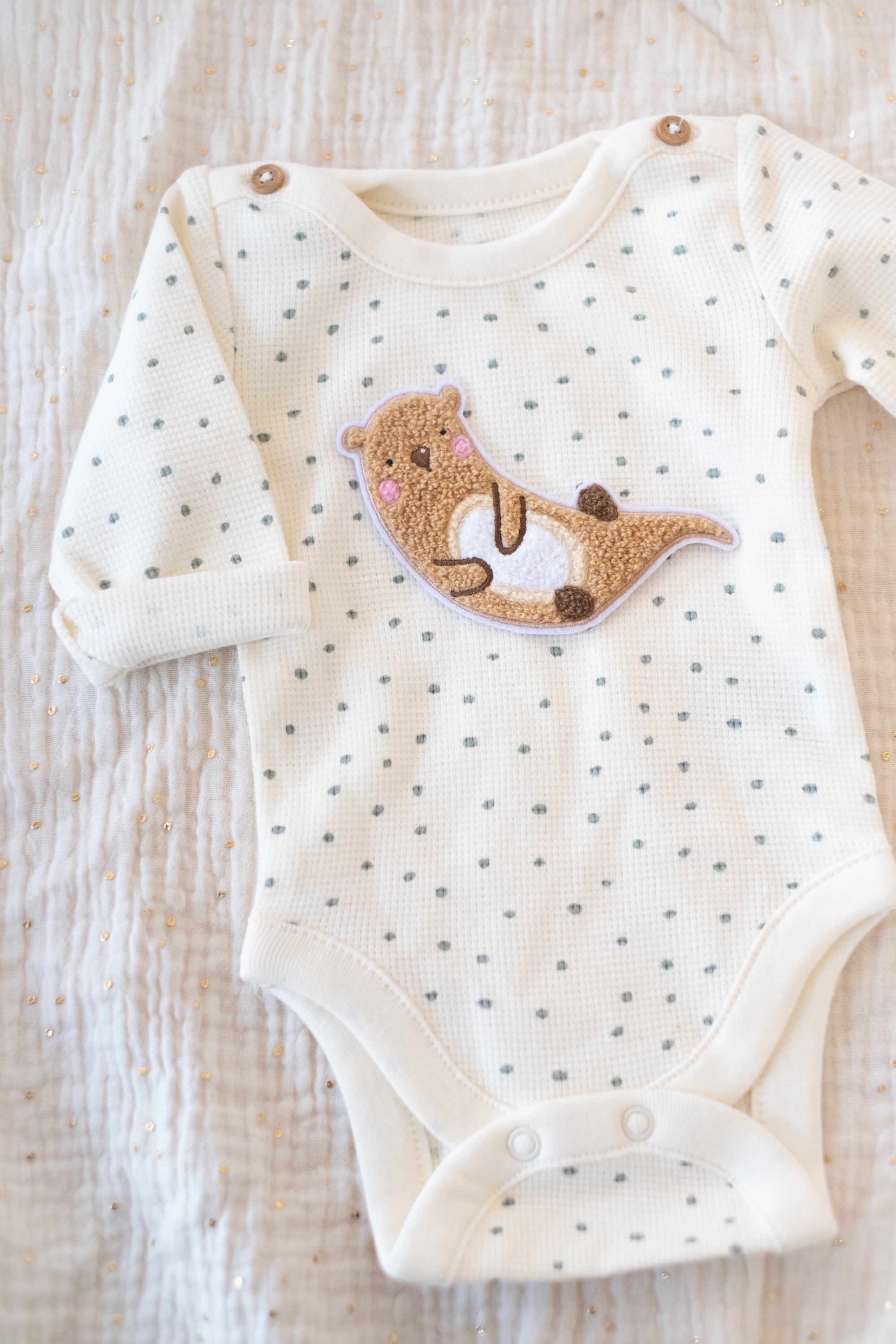 Hej Hanni Patch flauschig Otter Chenillepatch