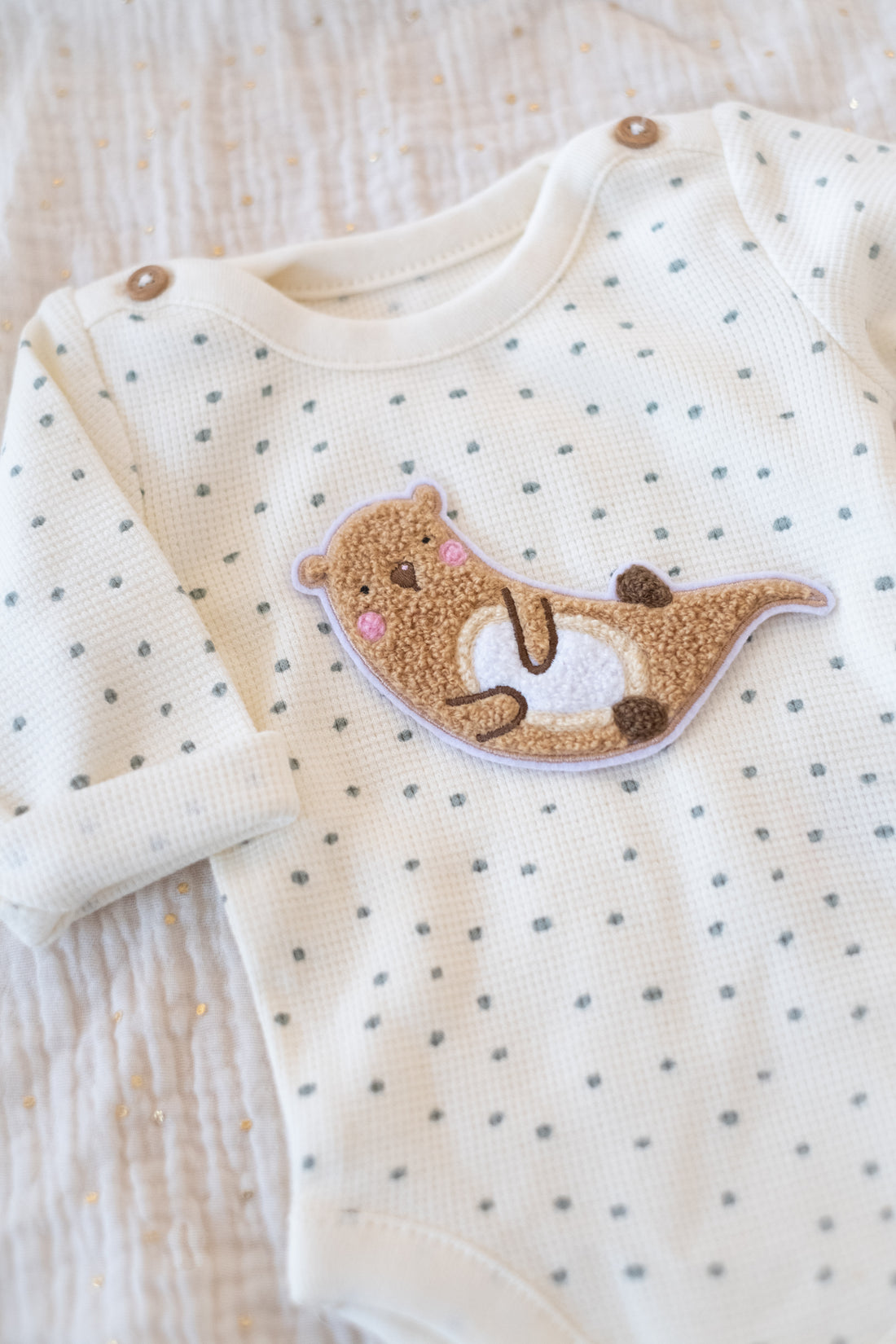 Hej Hanni Patch flauschig Otter Chenillepatch