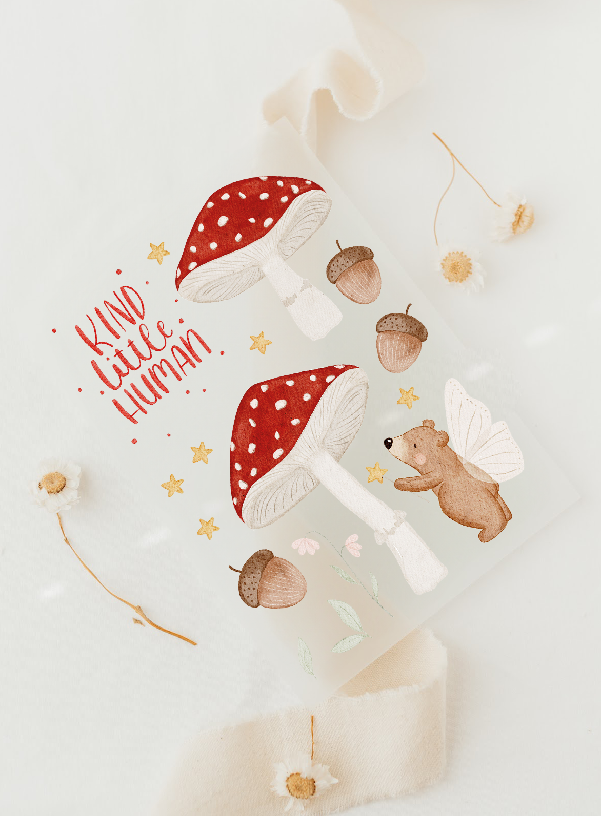 Hej Hanni Bügelbilderset A6 Pilzbär