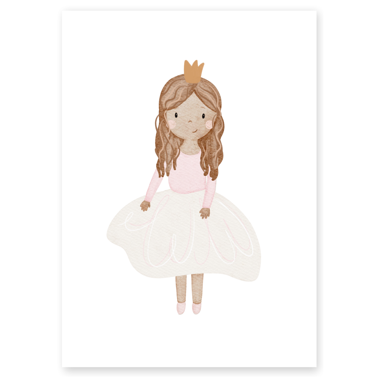 Kinderposter Prinzessin rosa