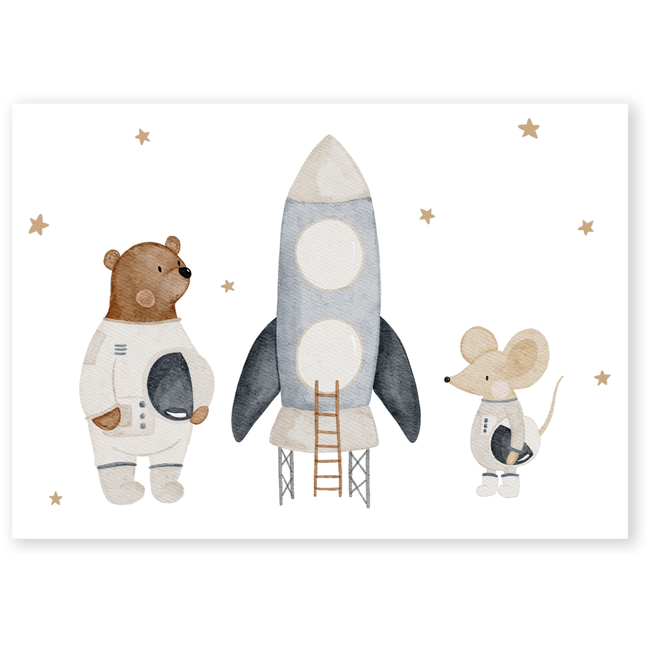 Kinderposter Raketenstart