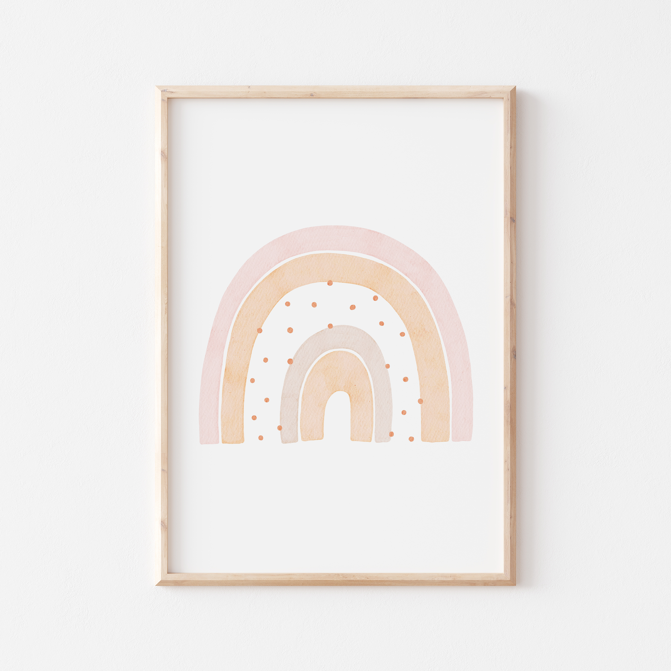 Hej Hanni Poster Regenbogen rosa A4