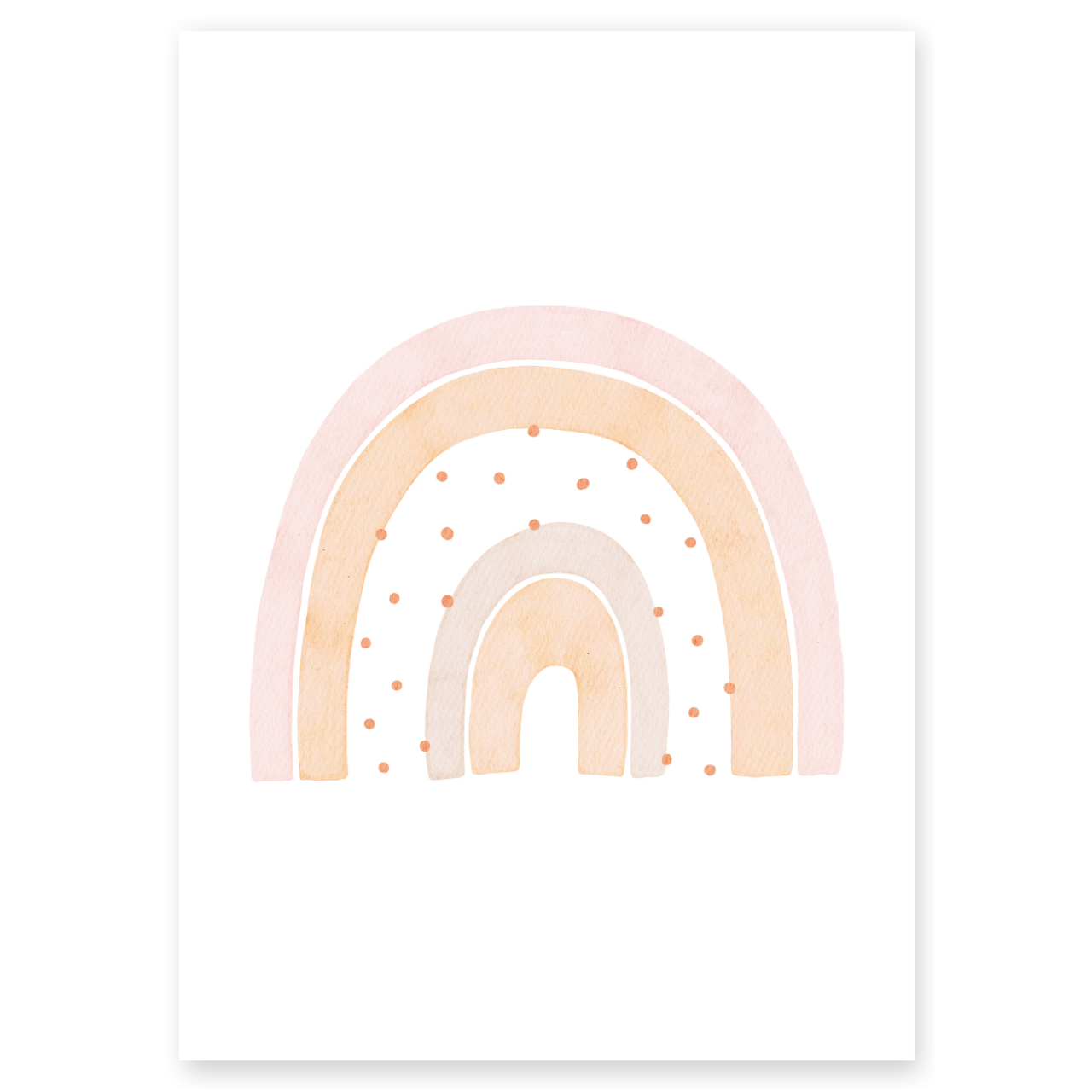 Kinderposter Regenbogen rosa