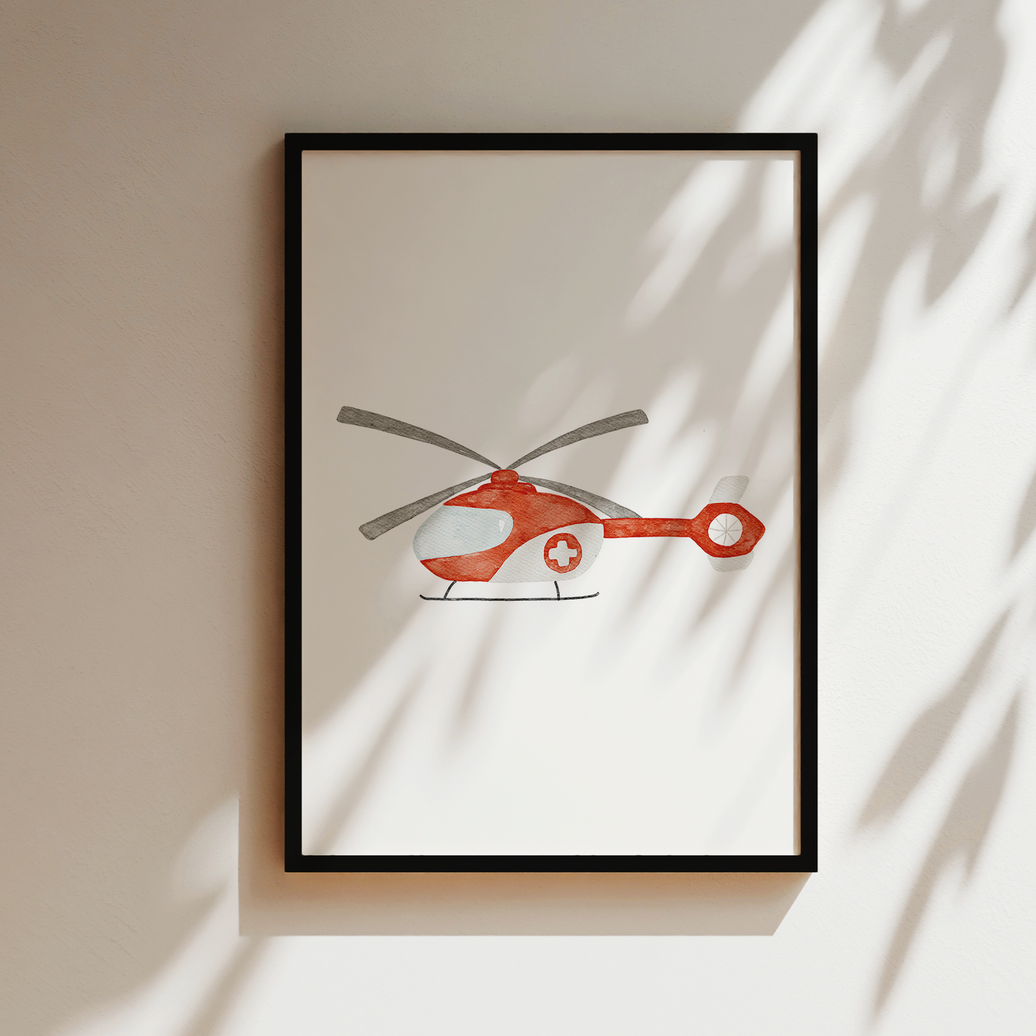 Kinderposter Rettungshubschrauber