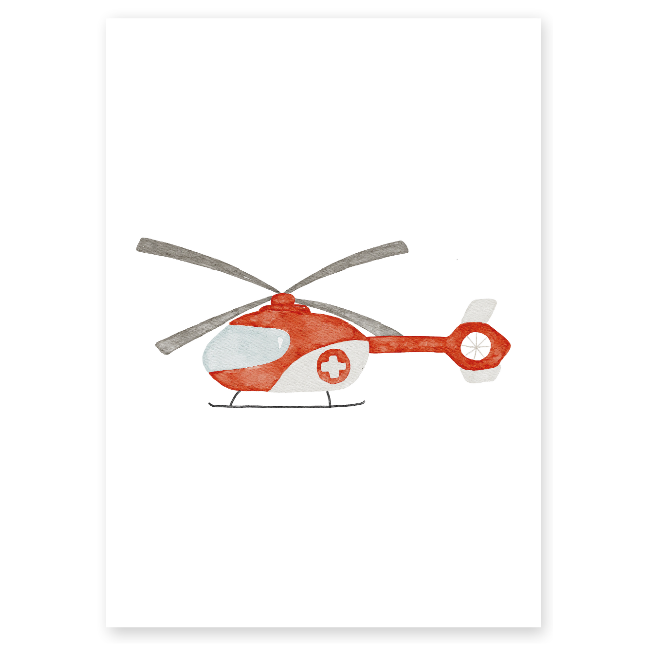 Kinderposter Rettungshubschrauber