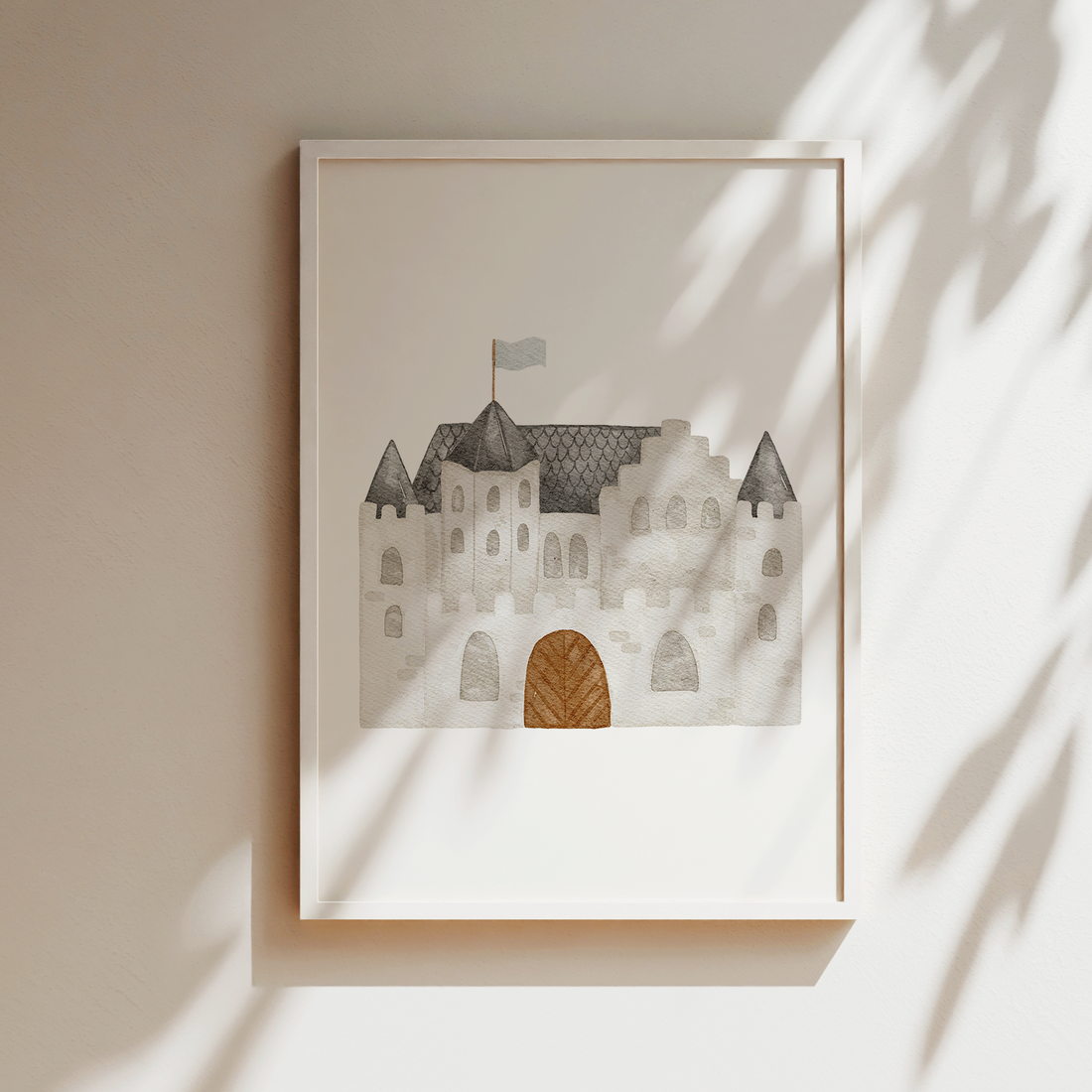 Kinderposter Ritterburg inkl. Rahmen