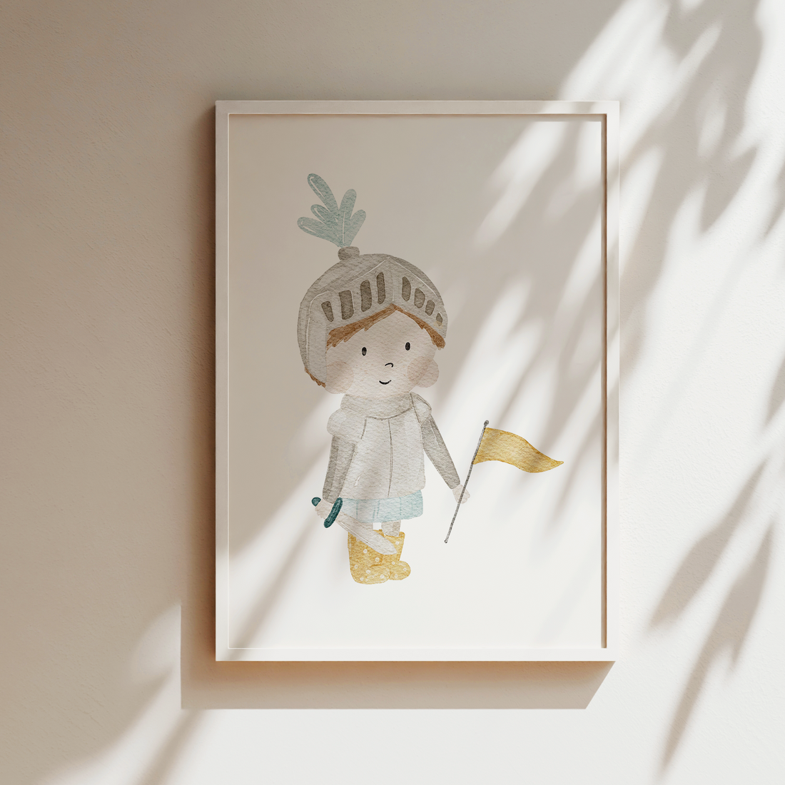 Kinderposter Ritter inkl. Rahmen