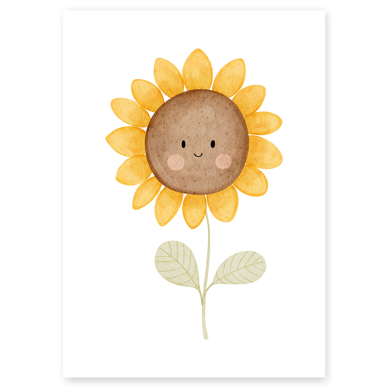 Kinderposter Sonnenblume