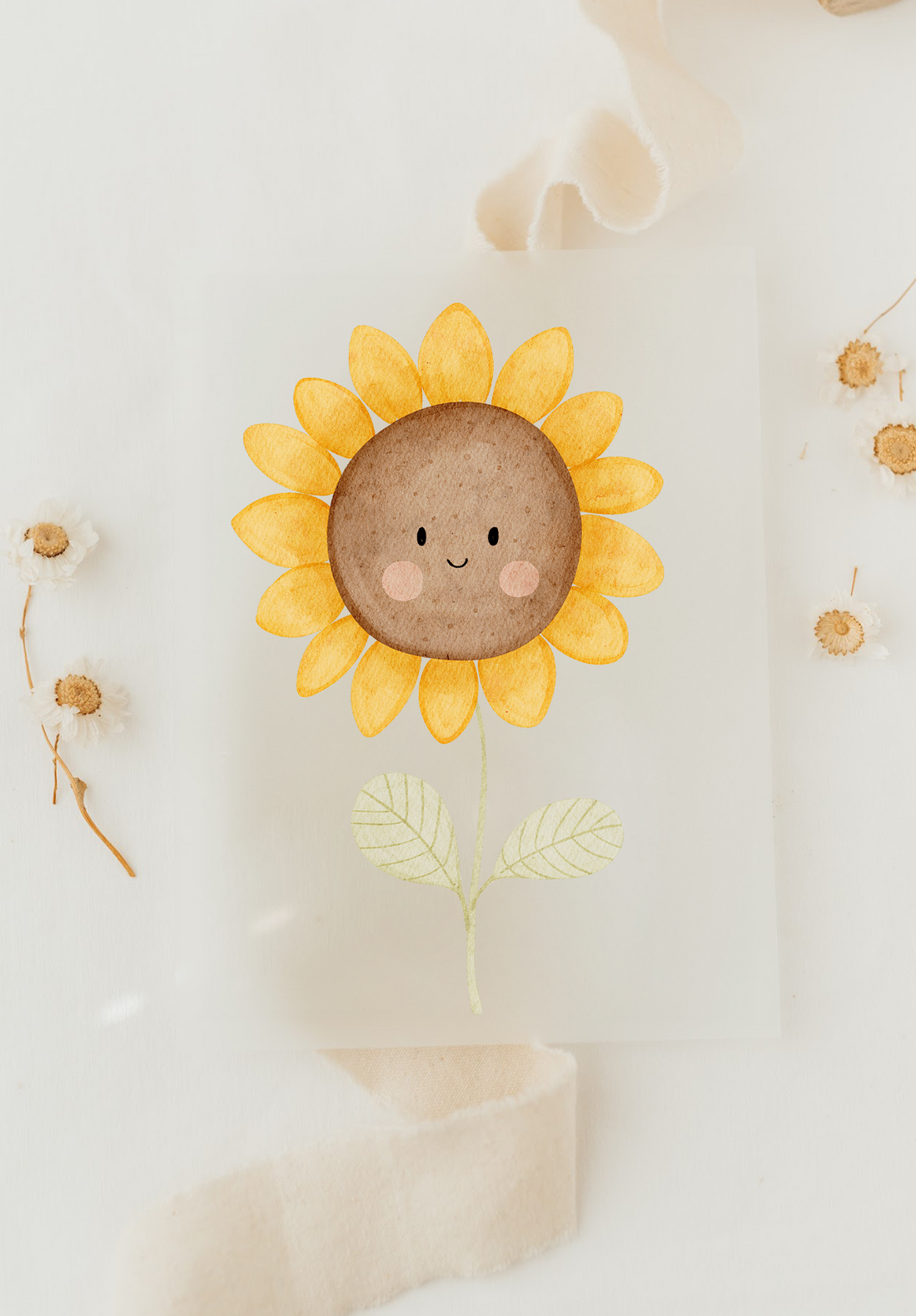 Hej Hanni Bügelbild Sonnenblume