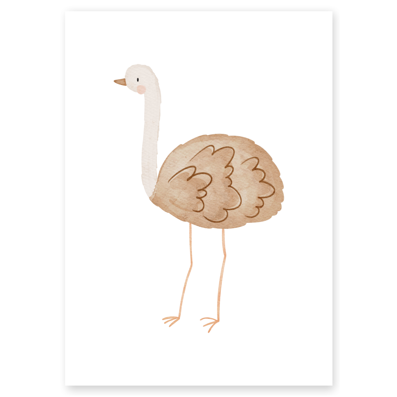 Kinderposter Strauß