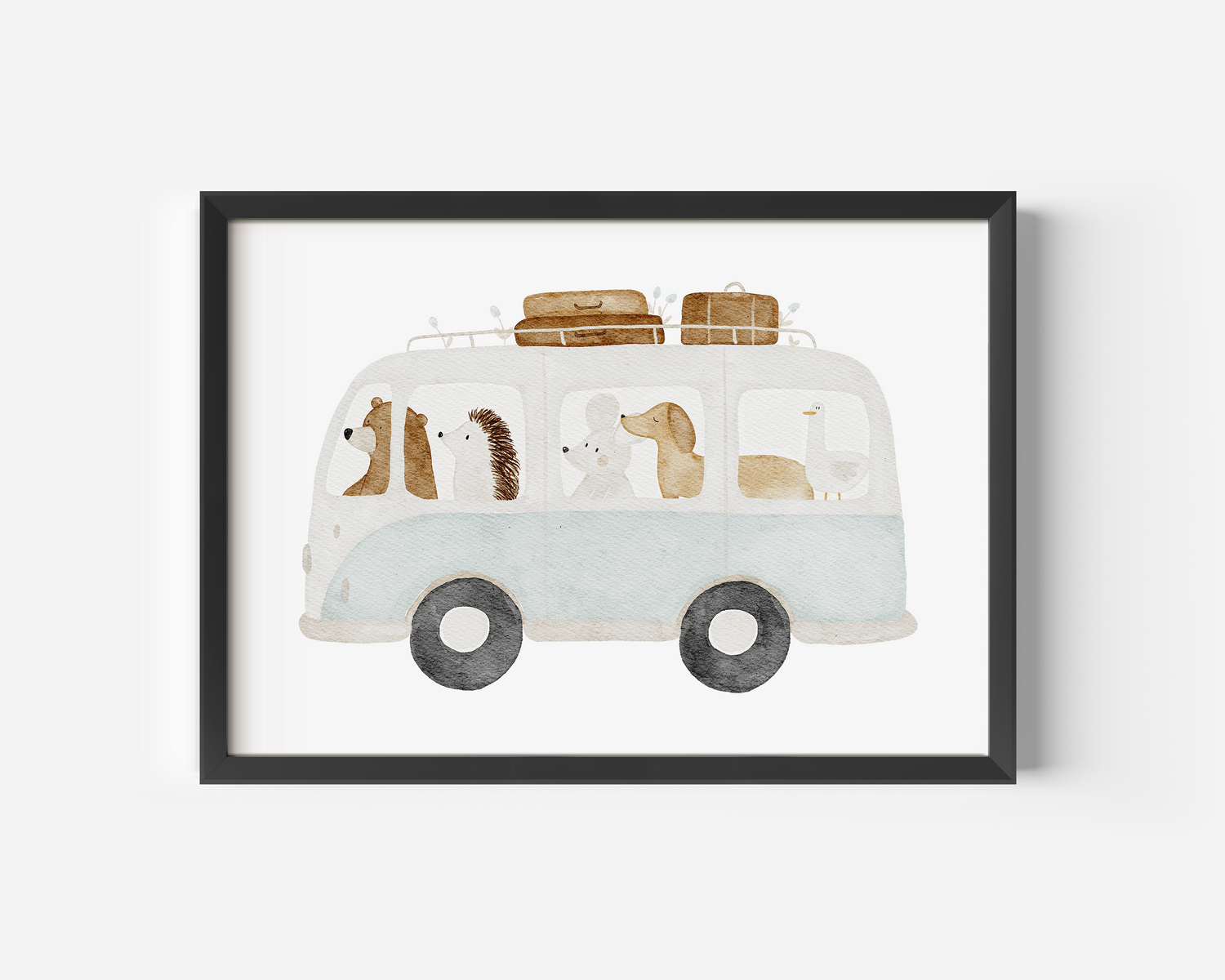 Kinderposter Tierbus