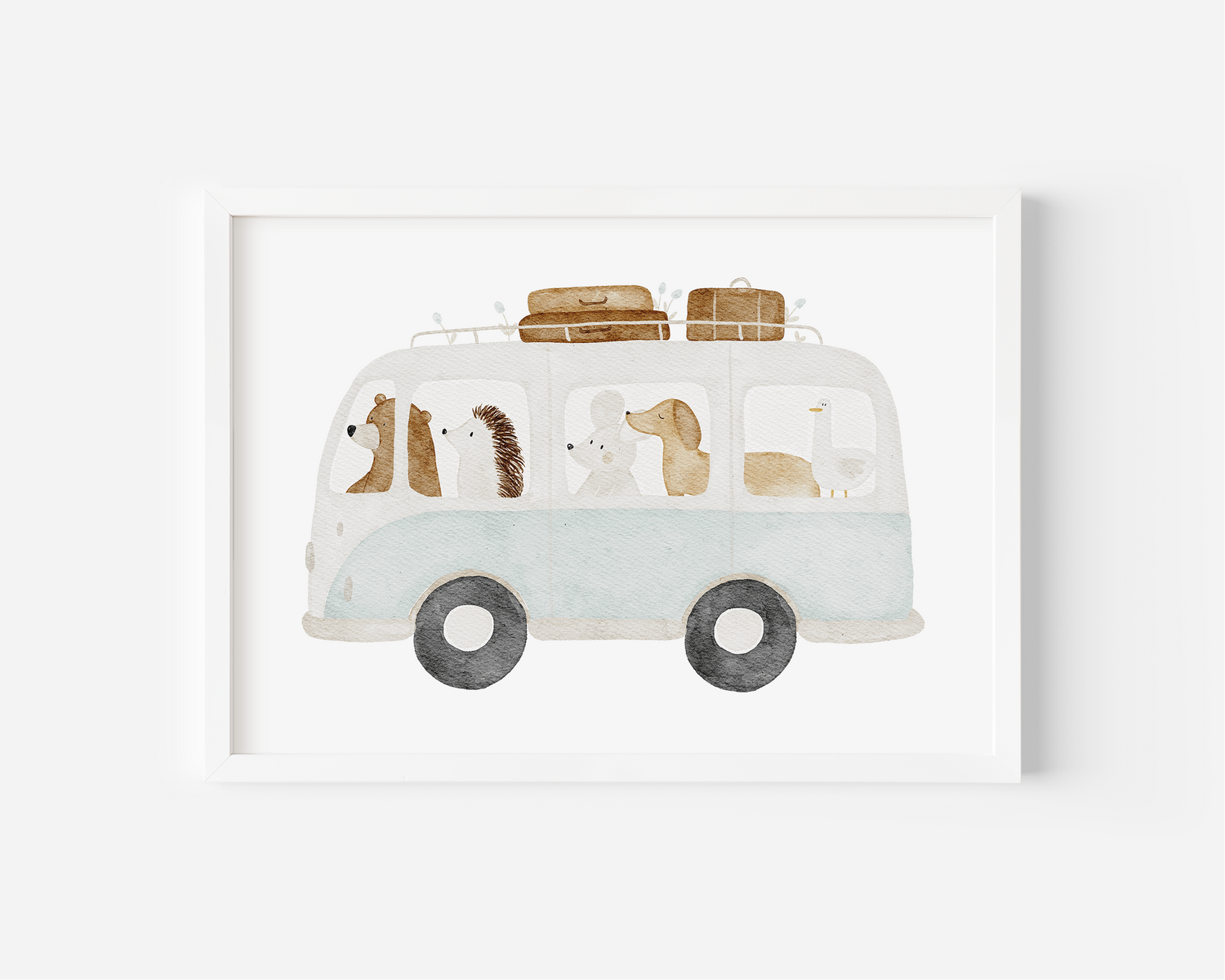 Kinderposter Tierbus