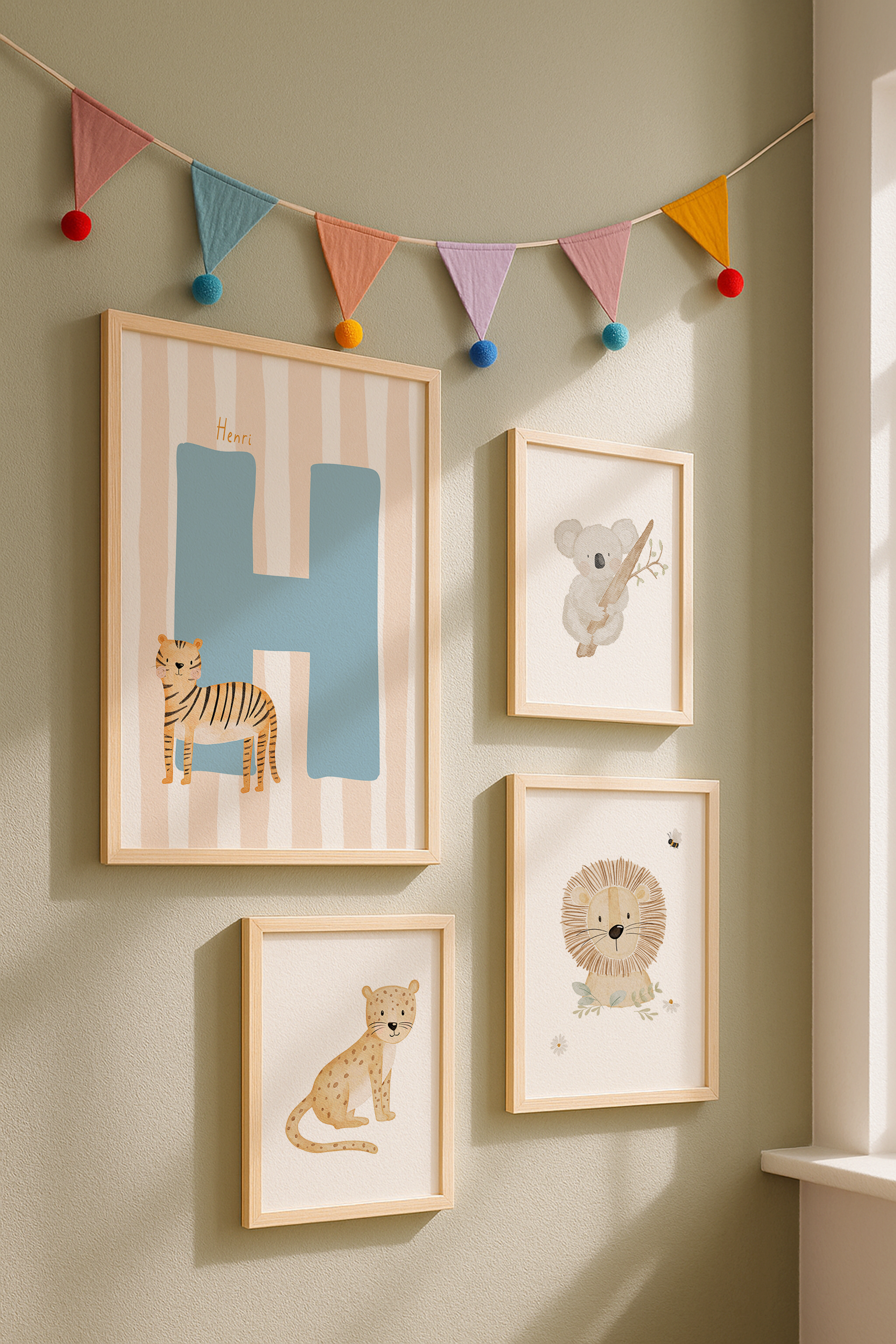 Buchstabenposter Tiger