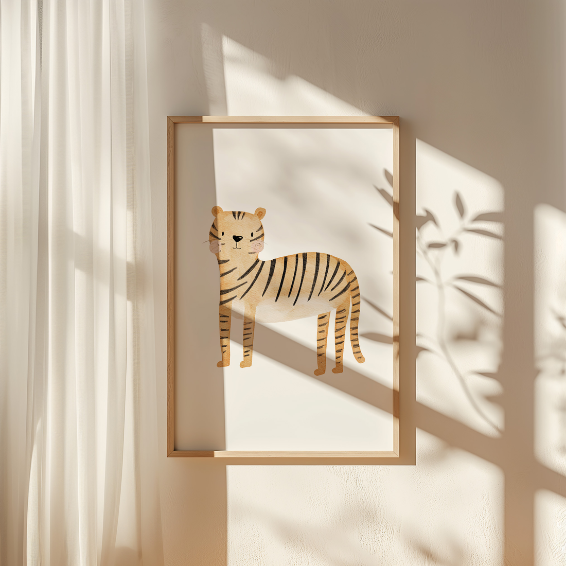 Kinderposter Safaritiere Tiger