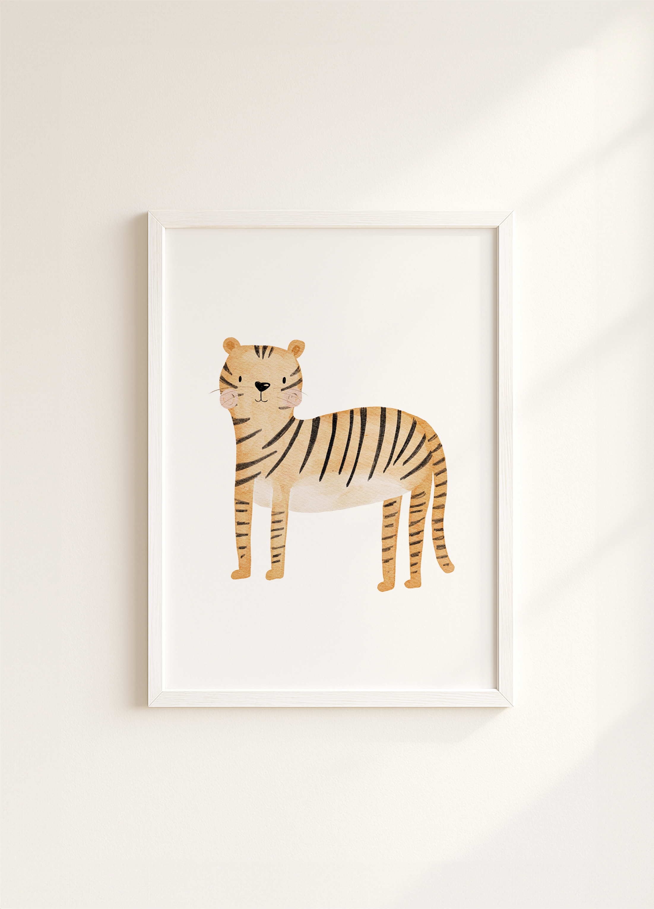 Kinderposter Safaritiere Tiger