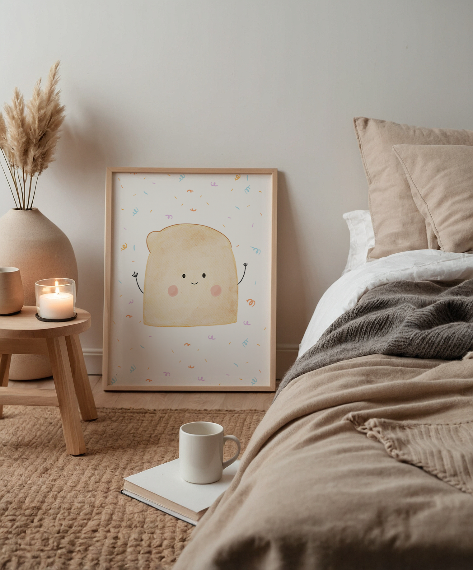 Kinderposter Toast Konfetti