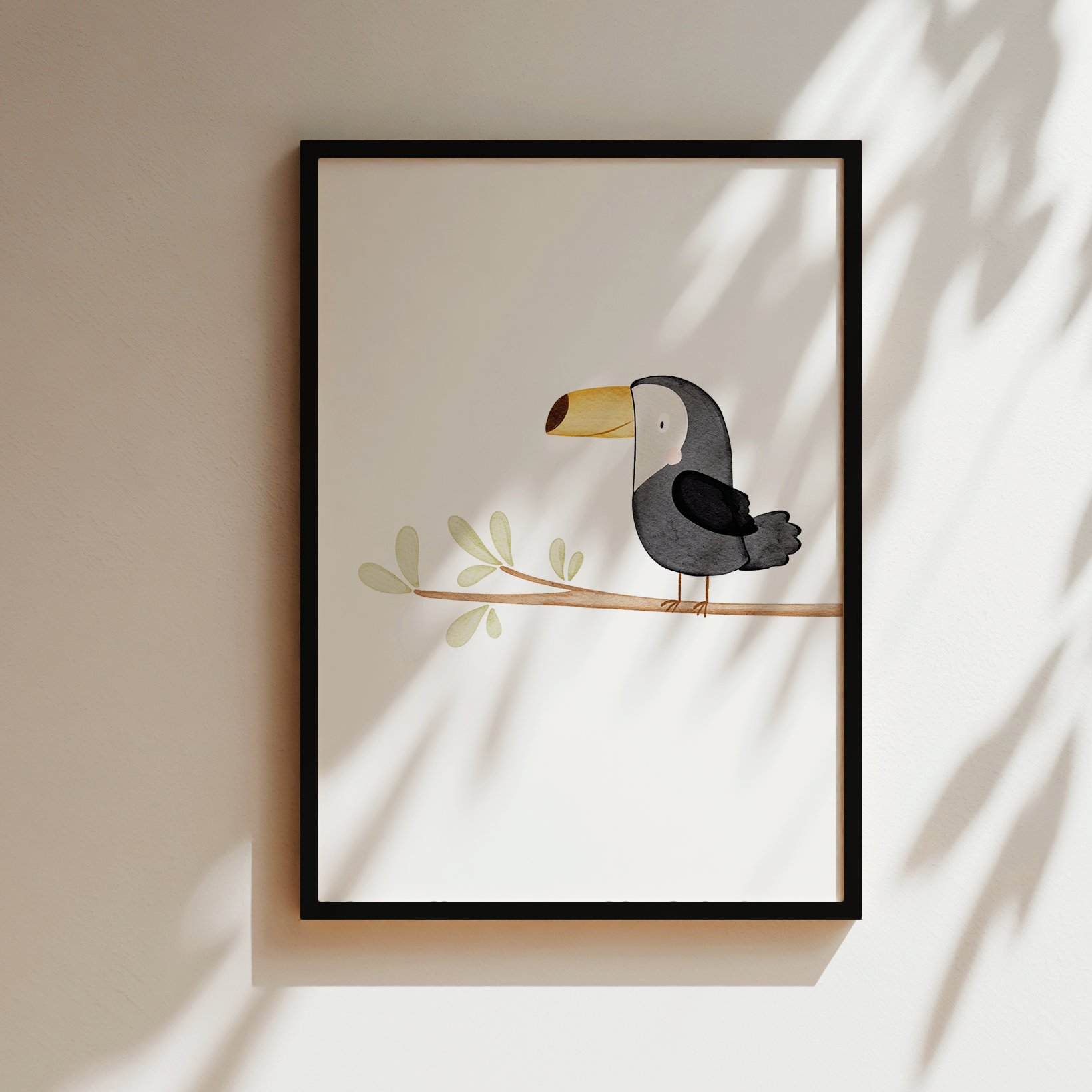 Kinderposter Tukan inkl. Rahmen