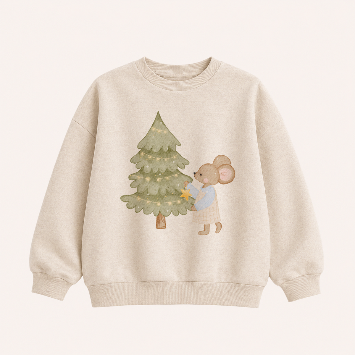 Hej Hanni Bügelbild Weihnachten Maus Weihnachtsbaum