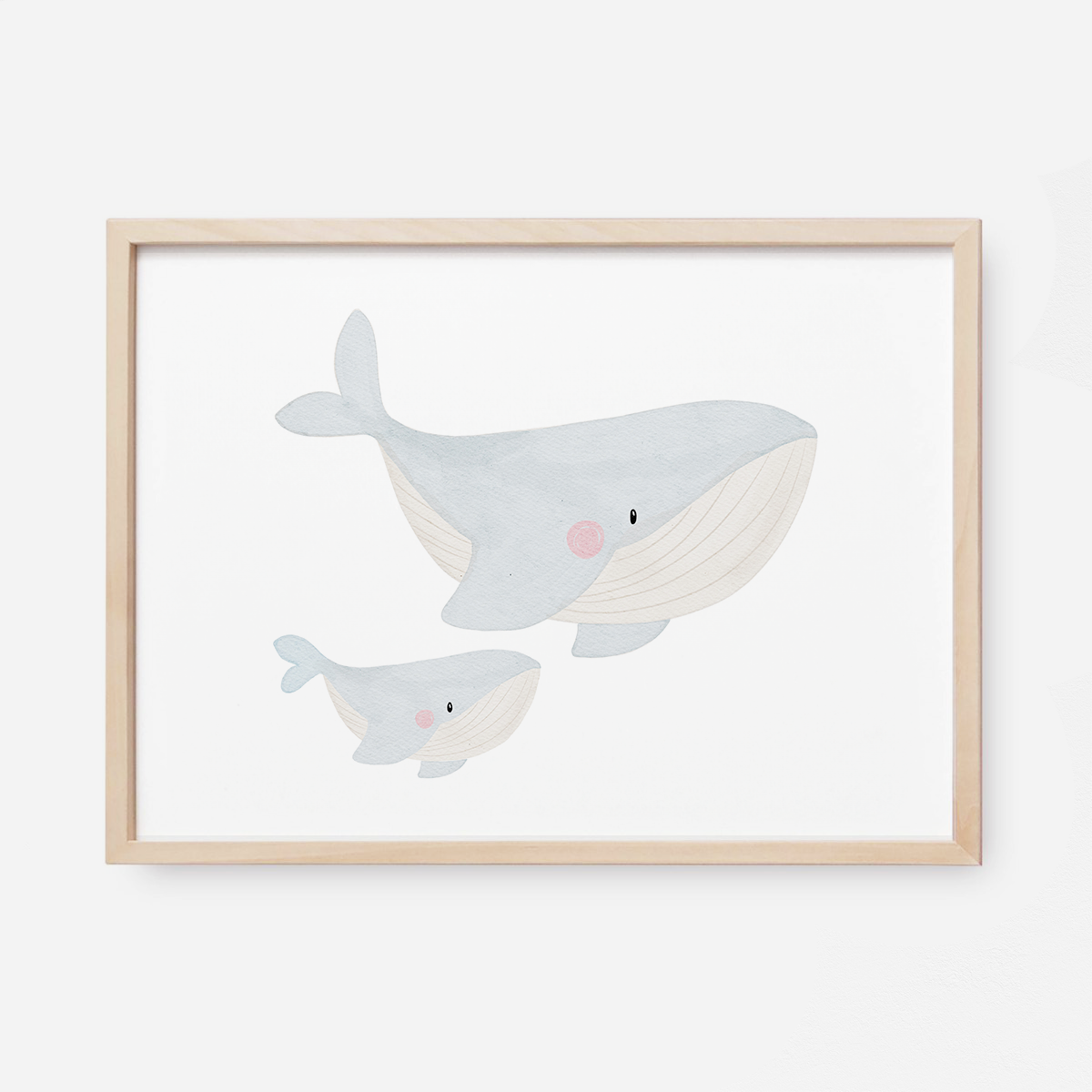 Kinderposter Walmama und Walbaby