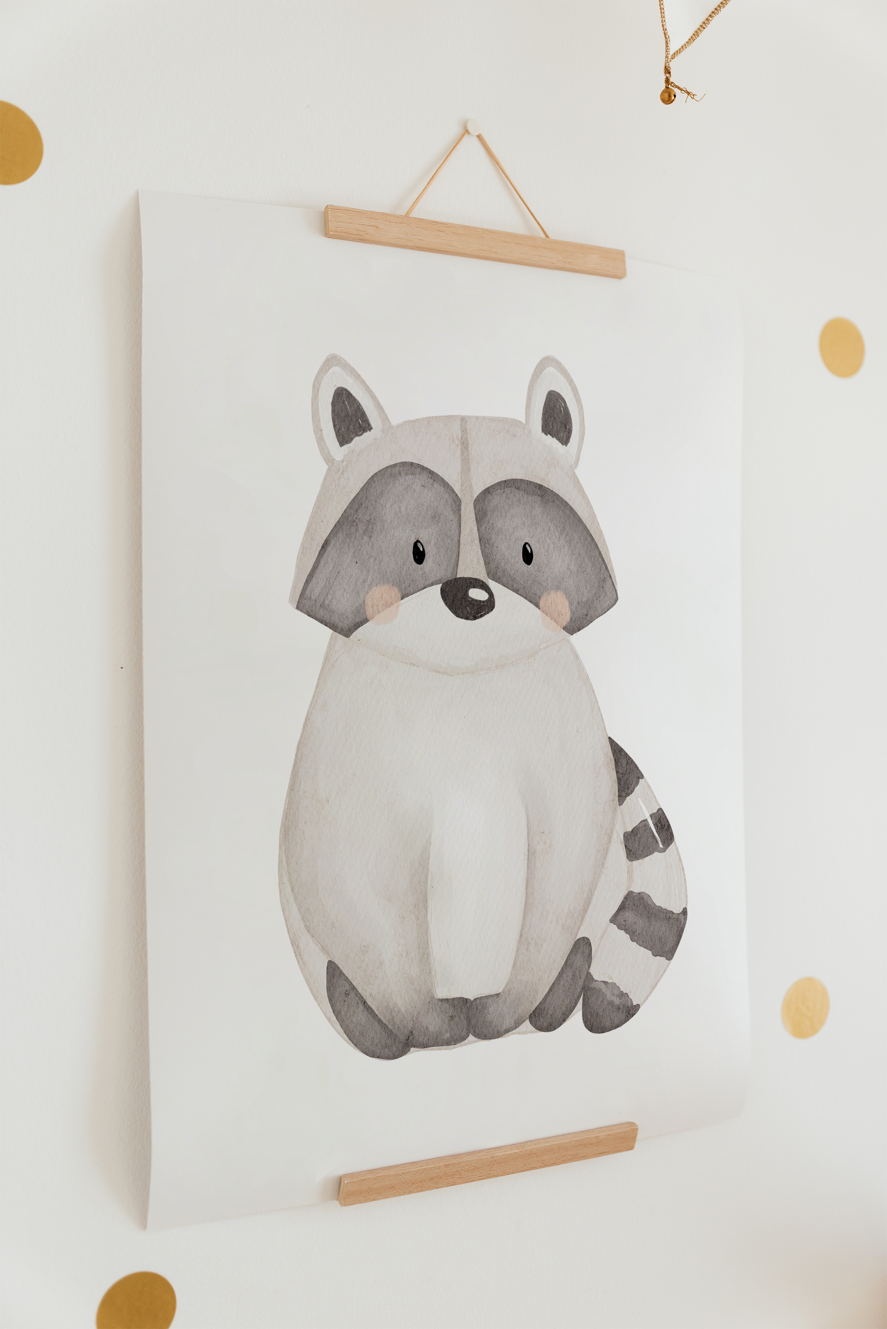 Poster Waschbär A4